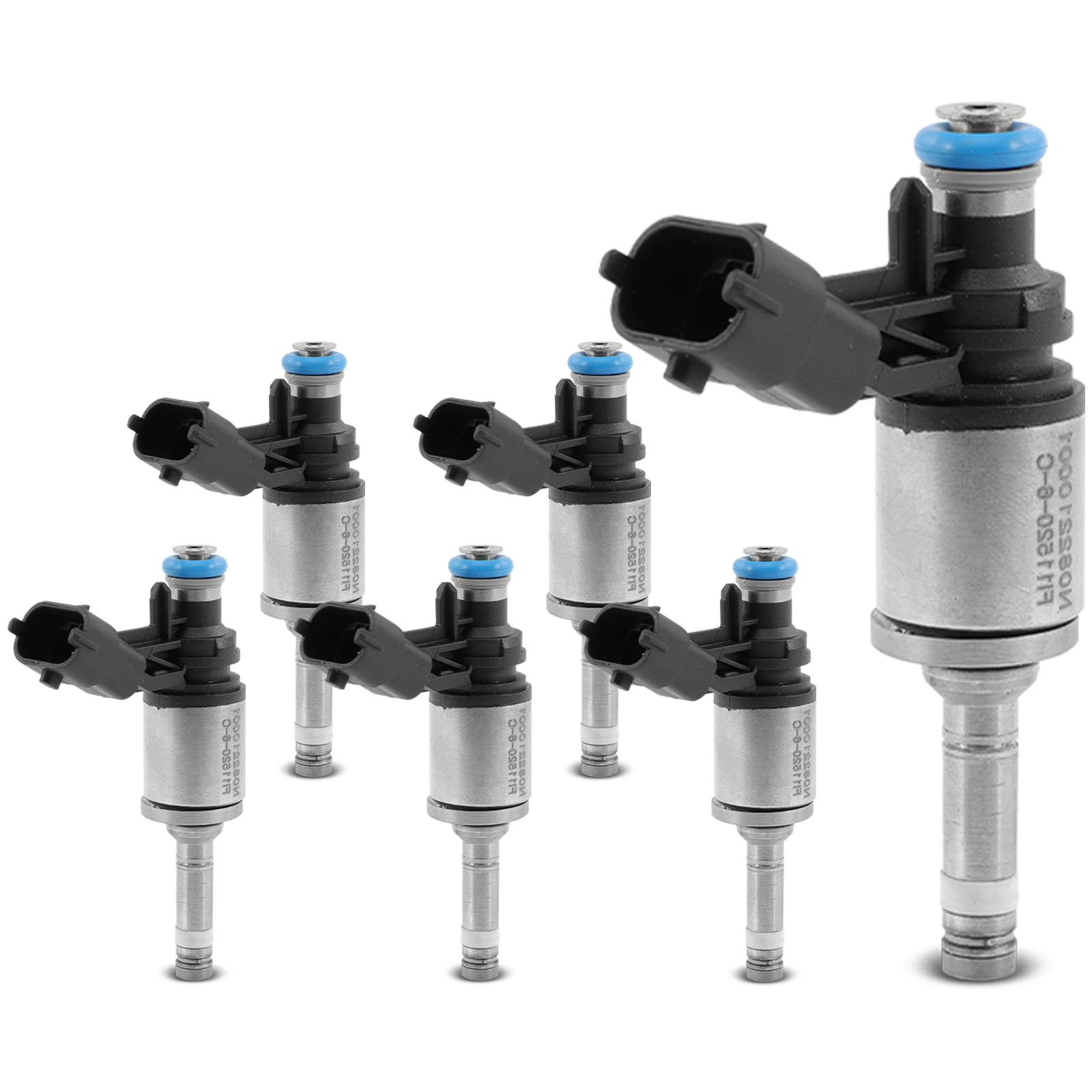 A-Premium 6 Holes 6 Pcs Fuel Injectors Compatible With Chevrolet Traverse 2012-2017 & GMC