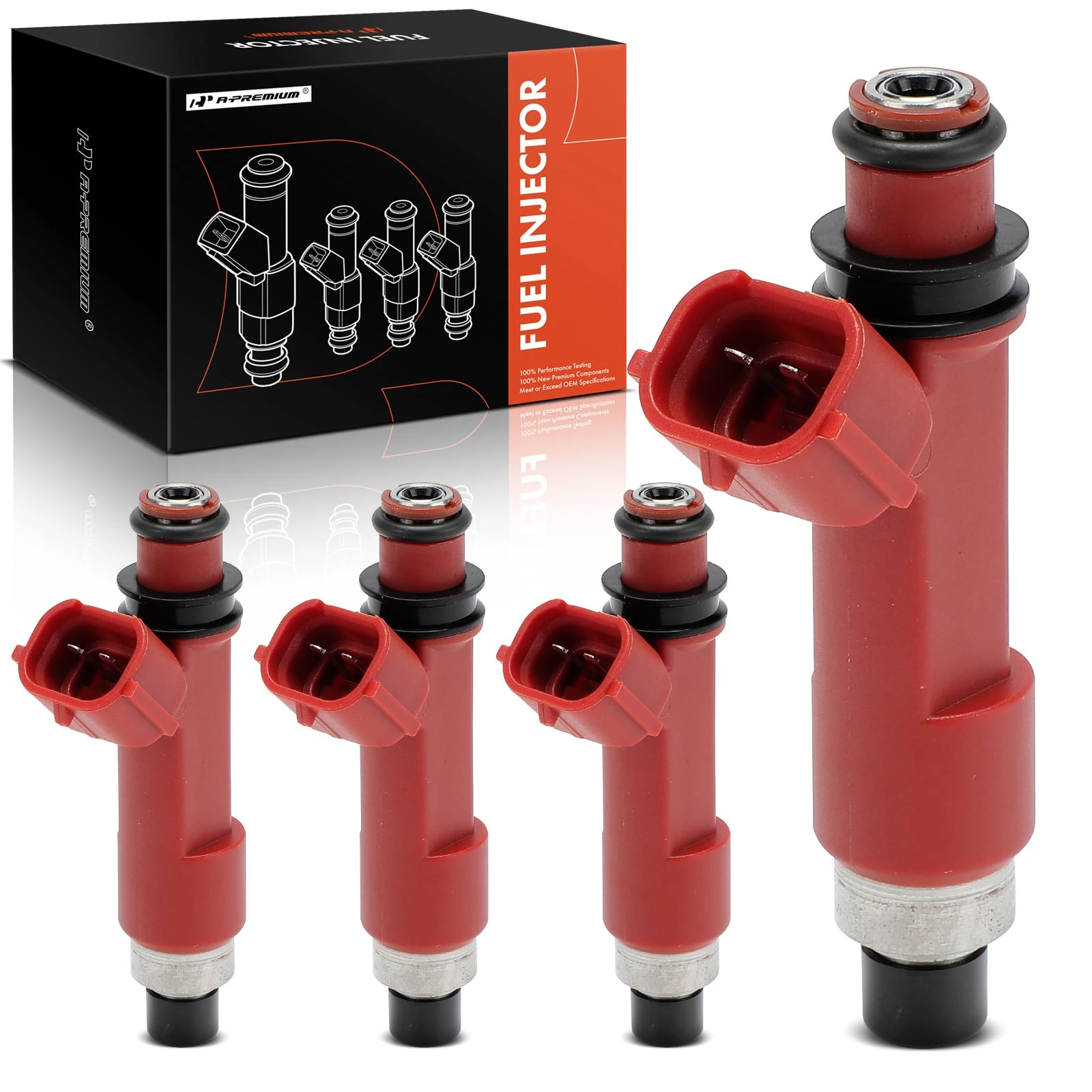 4-Pc Fuel Injector, 2-Blade Terminal, A-Premium APFI545
