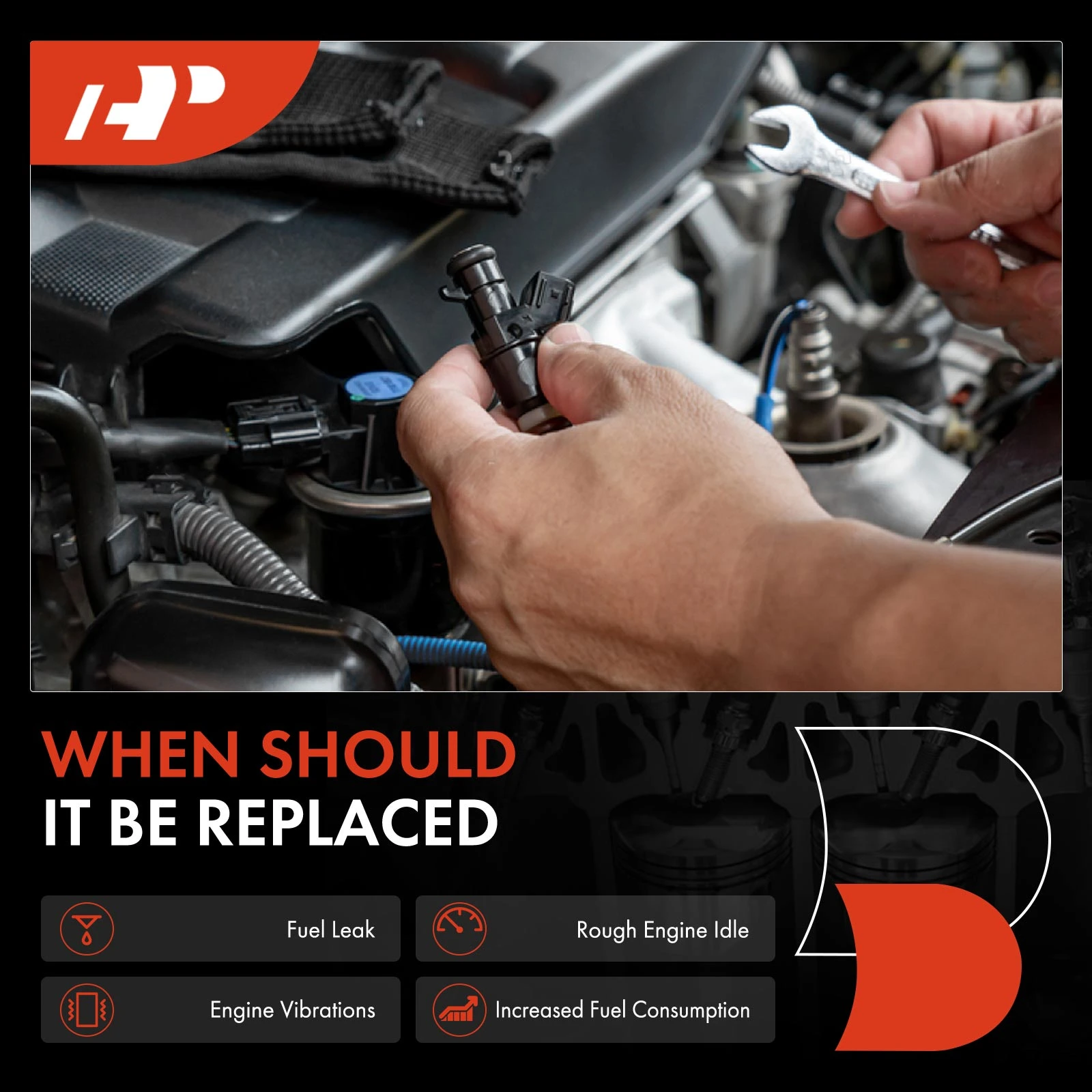 4-Pc Fuel Injector 2-Blade Terminal A-Premium APFI094