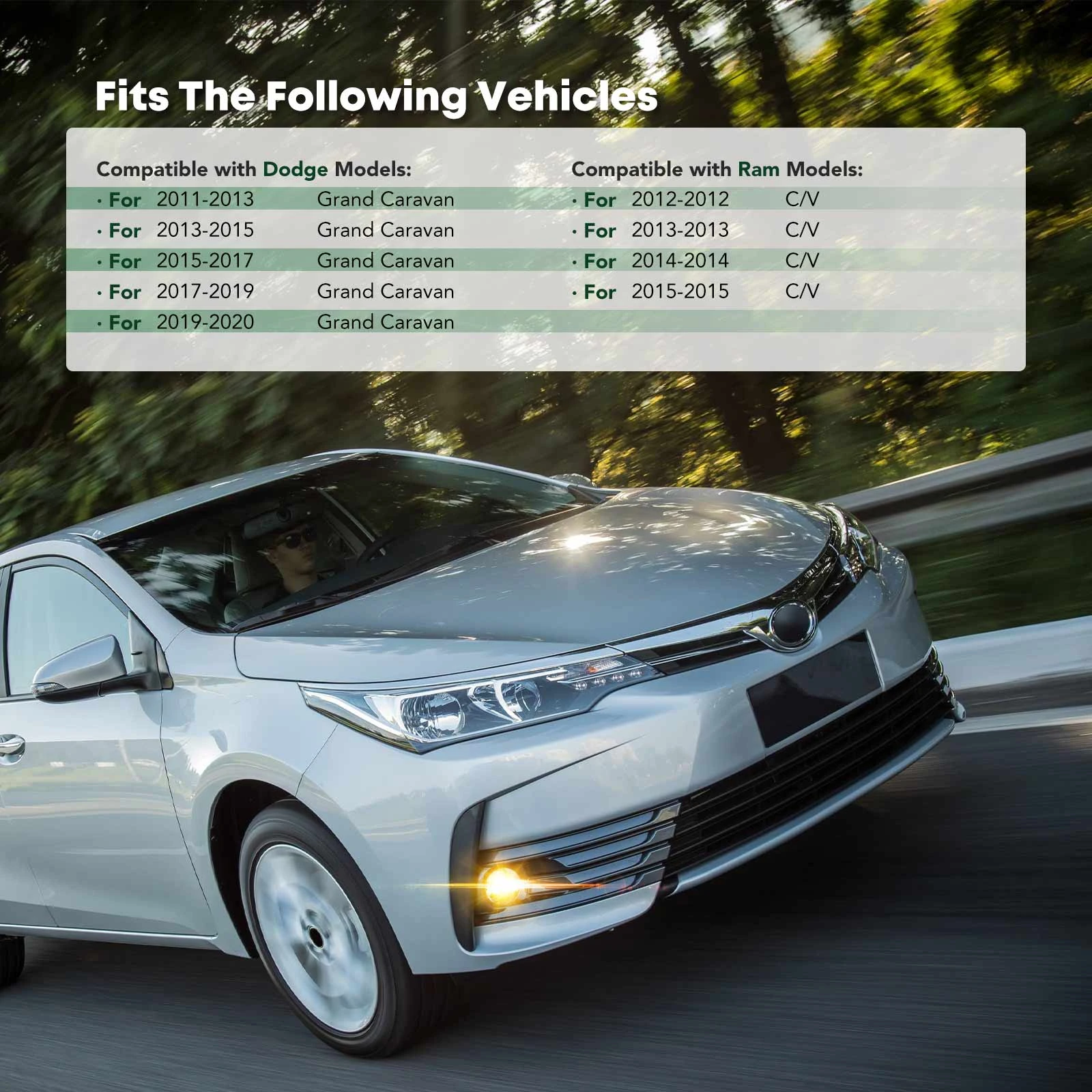 Front Passenger Fog Light Trim for 2012-2015 Ram C/V