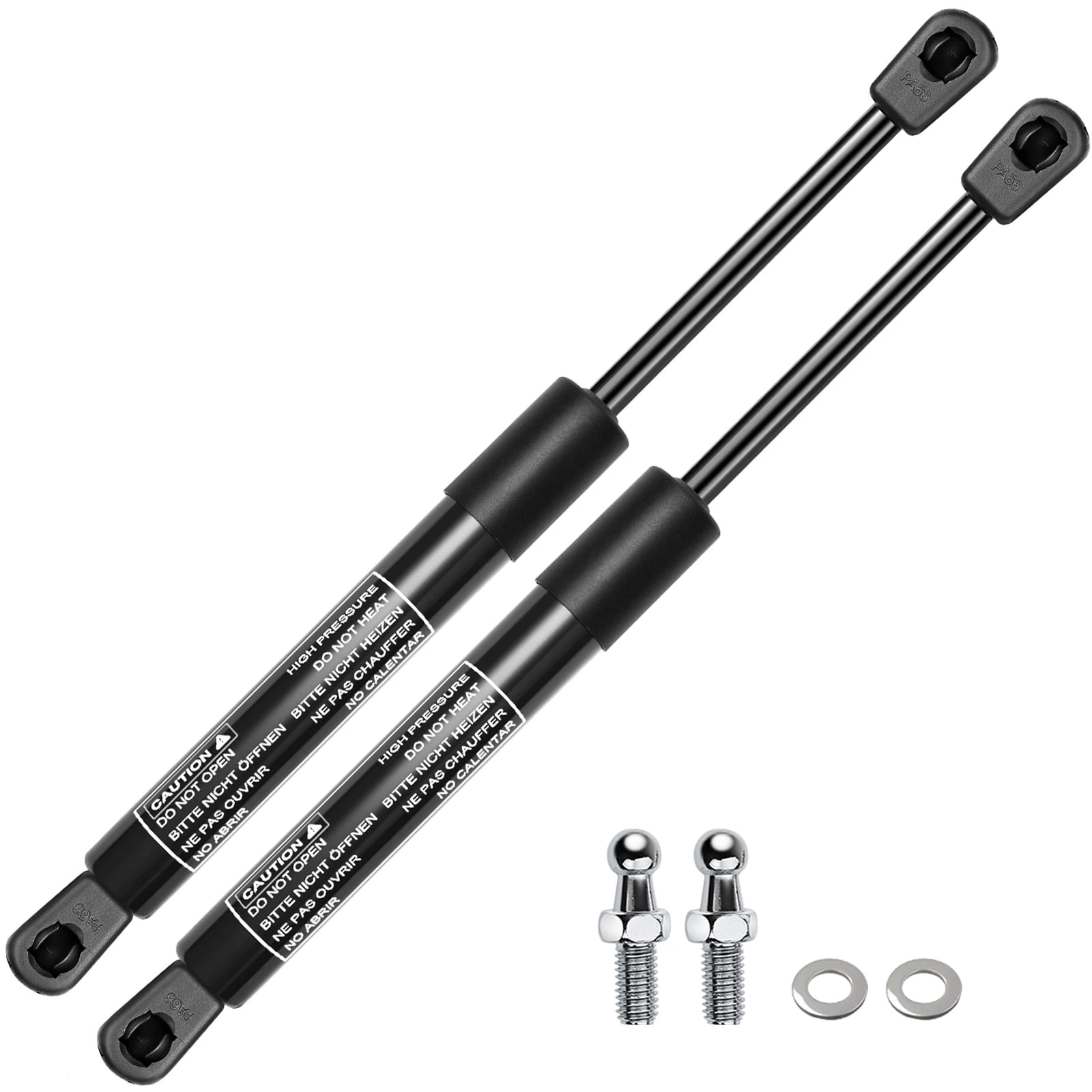 2 Pcs Universal Lift Supports Gas Struts with Spike Extended Length 9.0in. 13lbs