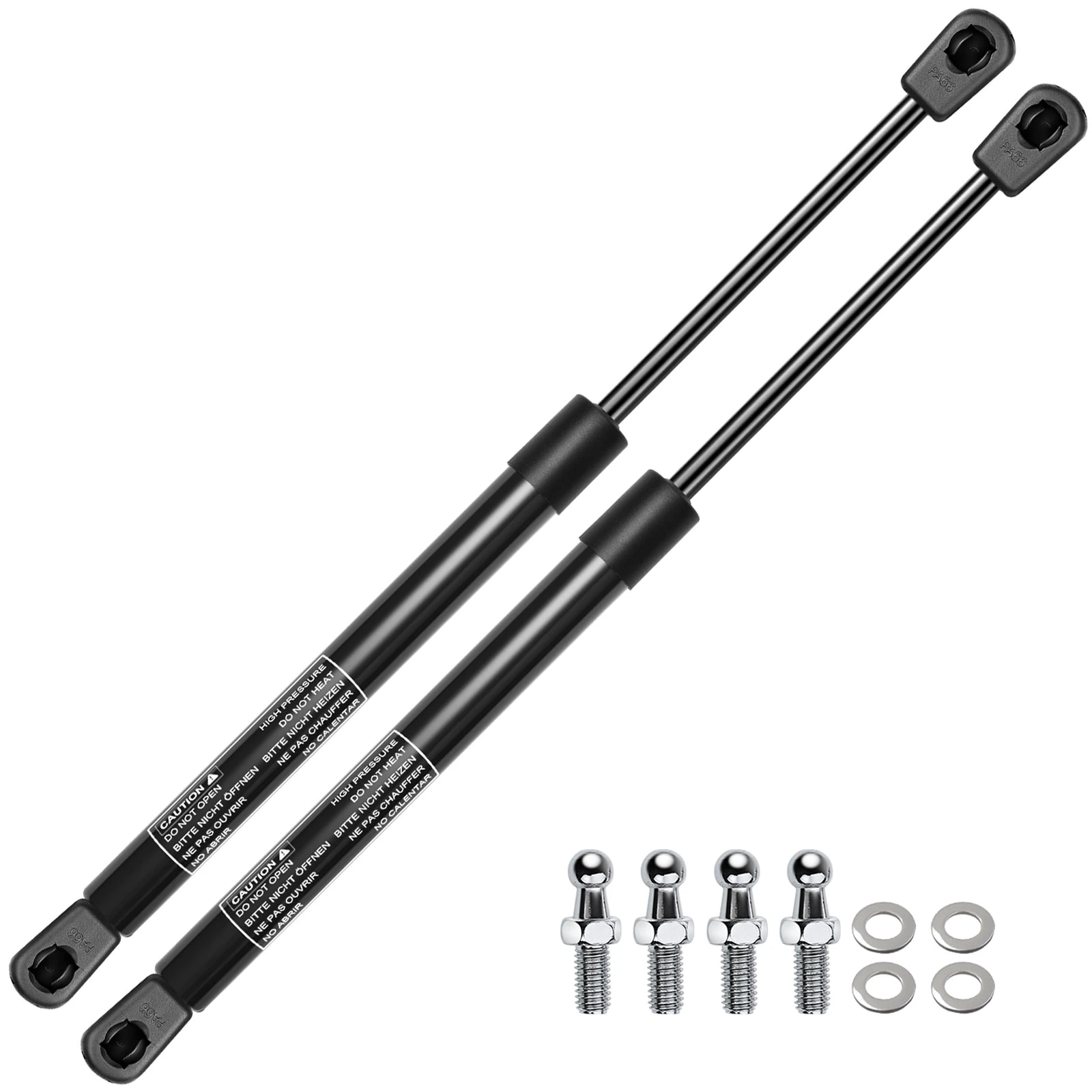 2 Pcs Universal Lift Supports Gas Struts Extended Length 19.69in. 30lbs