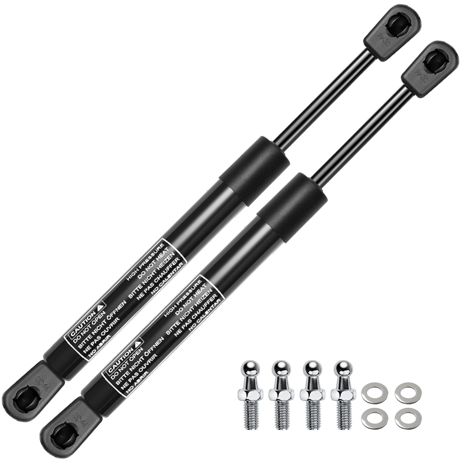 2 Pcs Universal Lift Supports Gas Struts with Spike Extended Length 11.57in. 24lbs