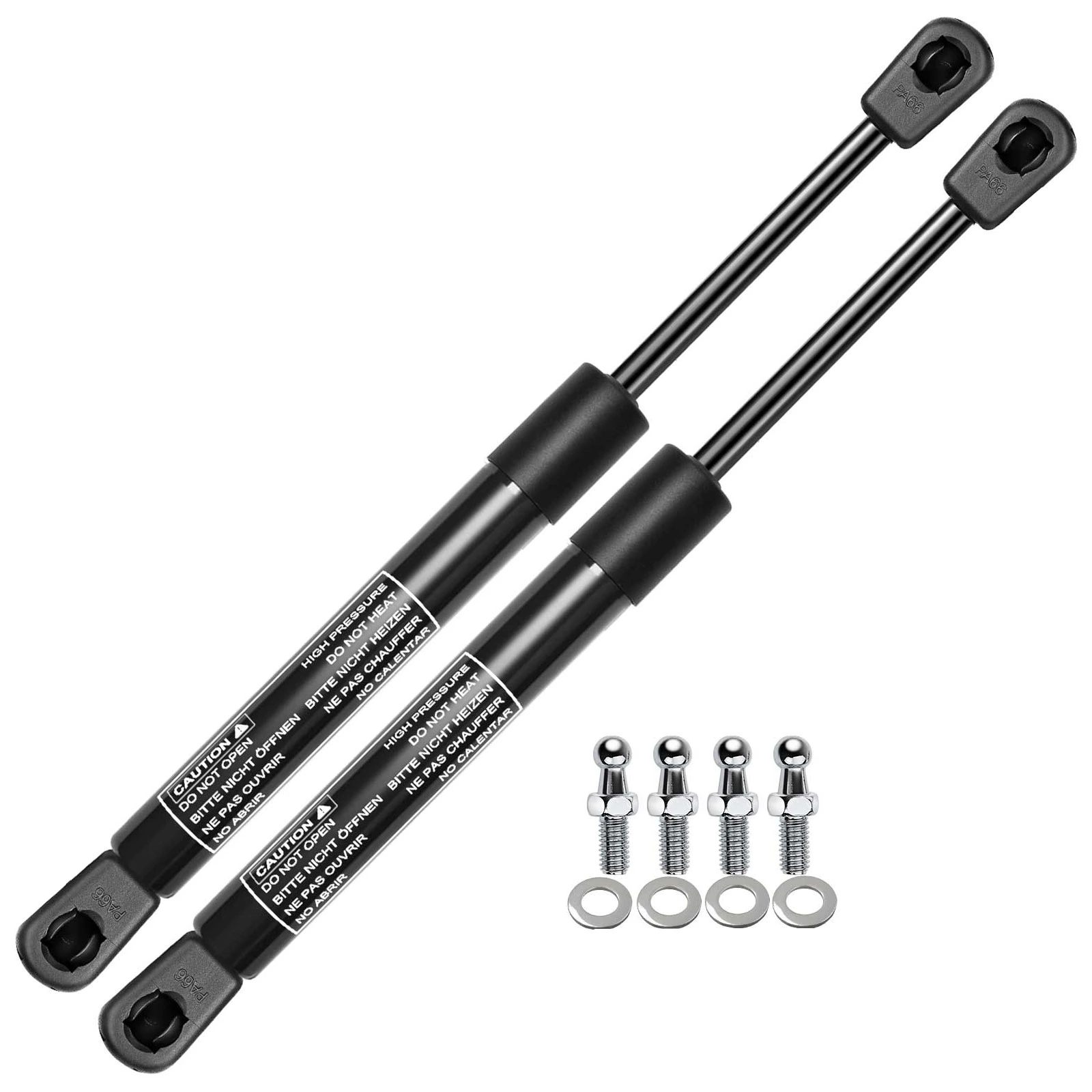 2 Pcs Universal Lift Supports Gas Struts Extended Length 12.20in. 65lbs