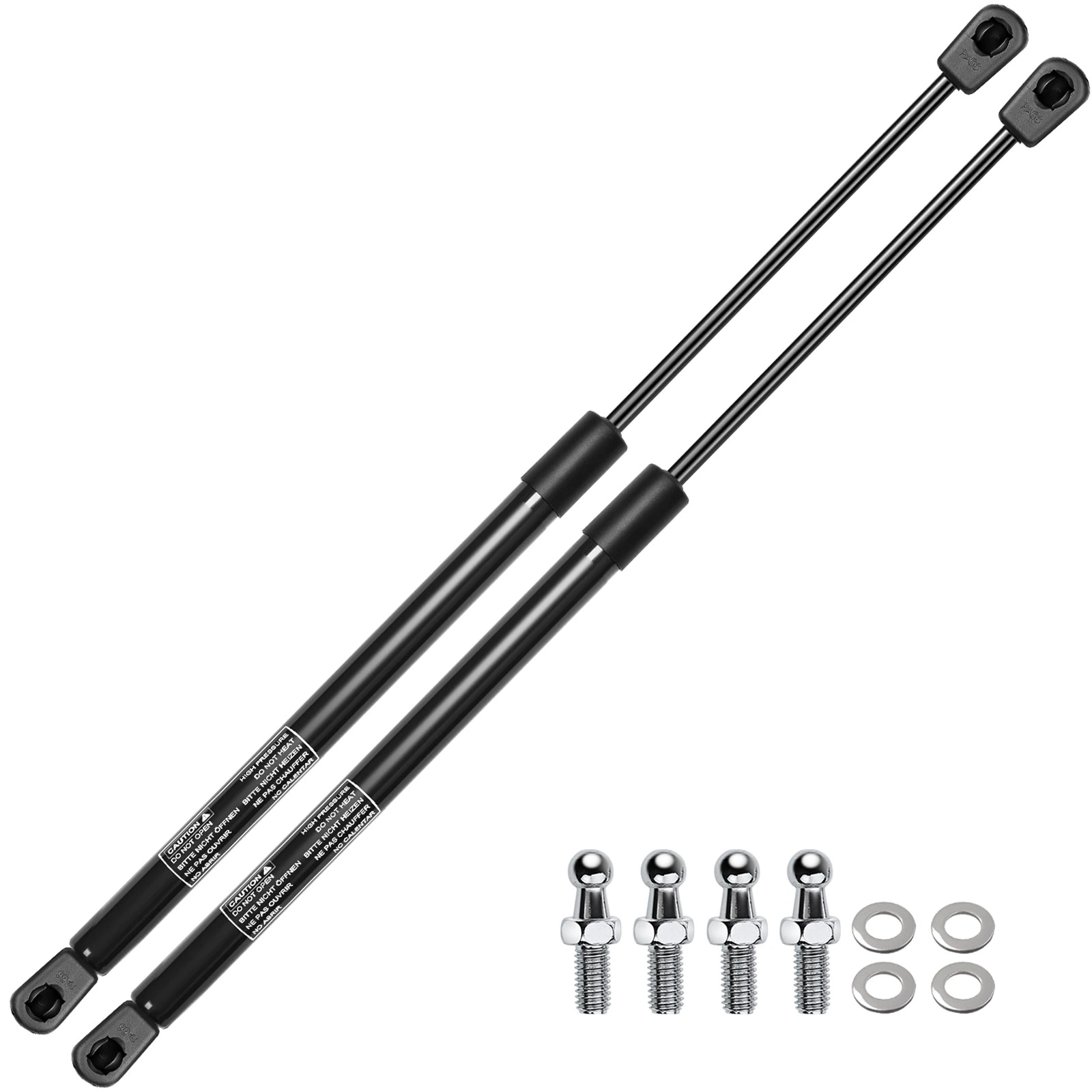 2 Pcs Universal Lift Supports Gas Struts Extended Length 26.34in. 100lbs