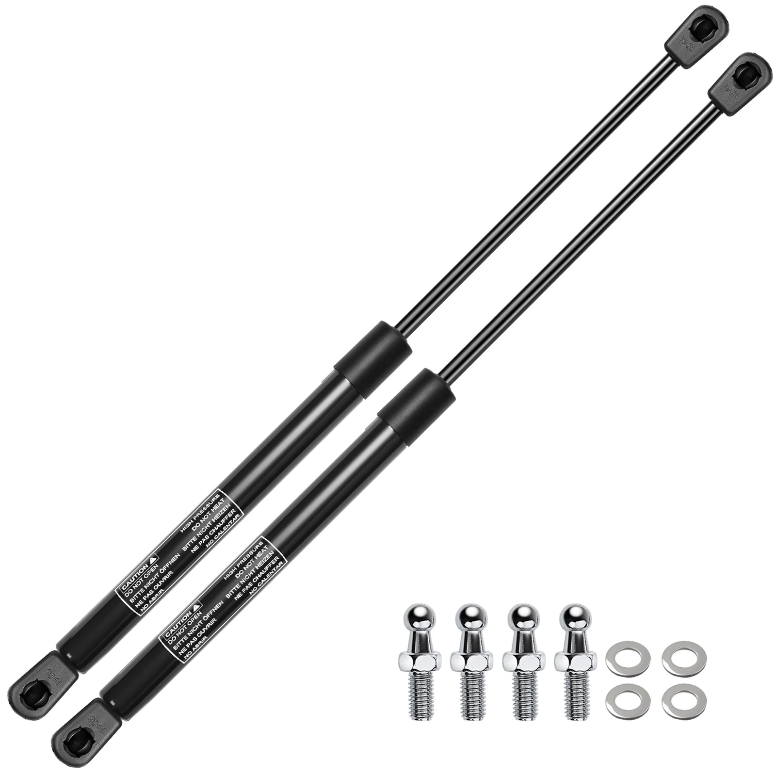 2 Pcs Universal Lift Supports Gas Struts Extended Length 20.07in. 90lbs