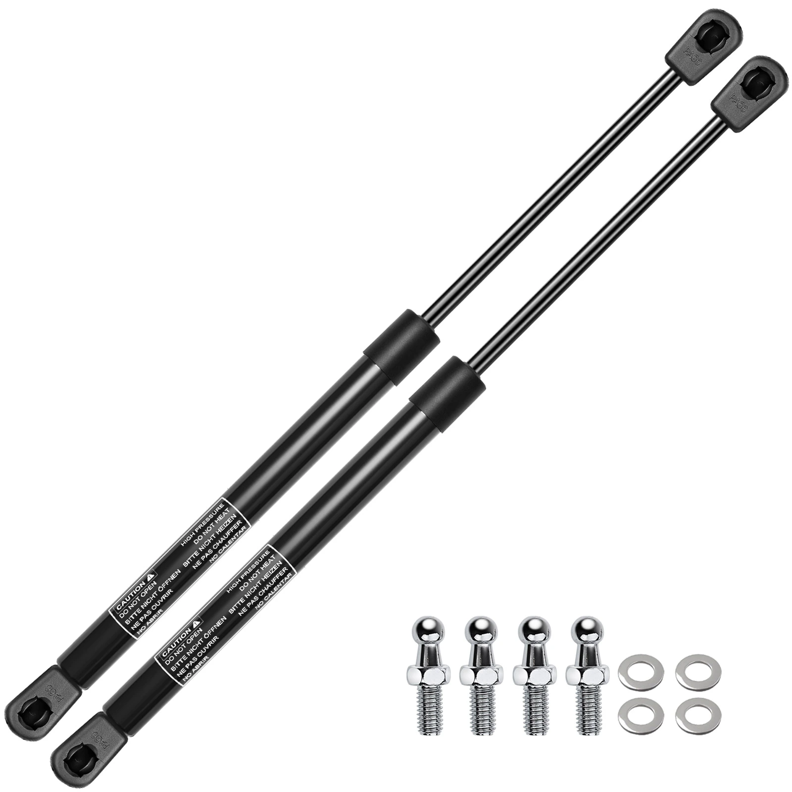 2 Pcs Universal Lift Supports Gas Struts with Spike Extended Length 16.46in. 45lbs