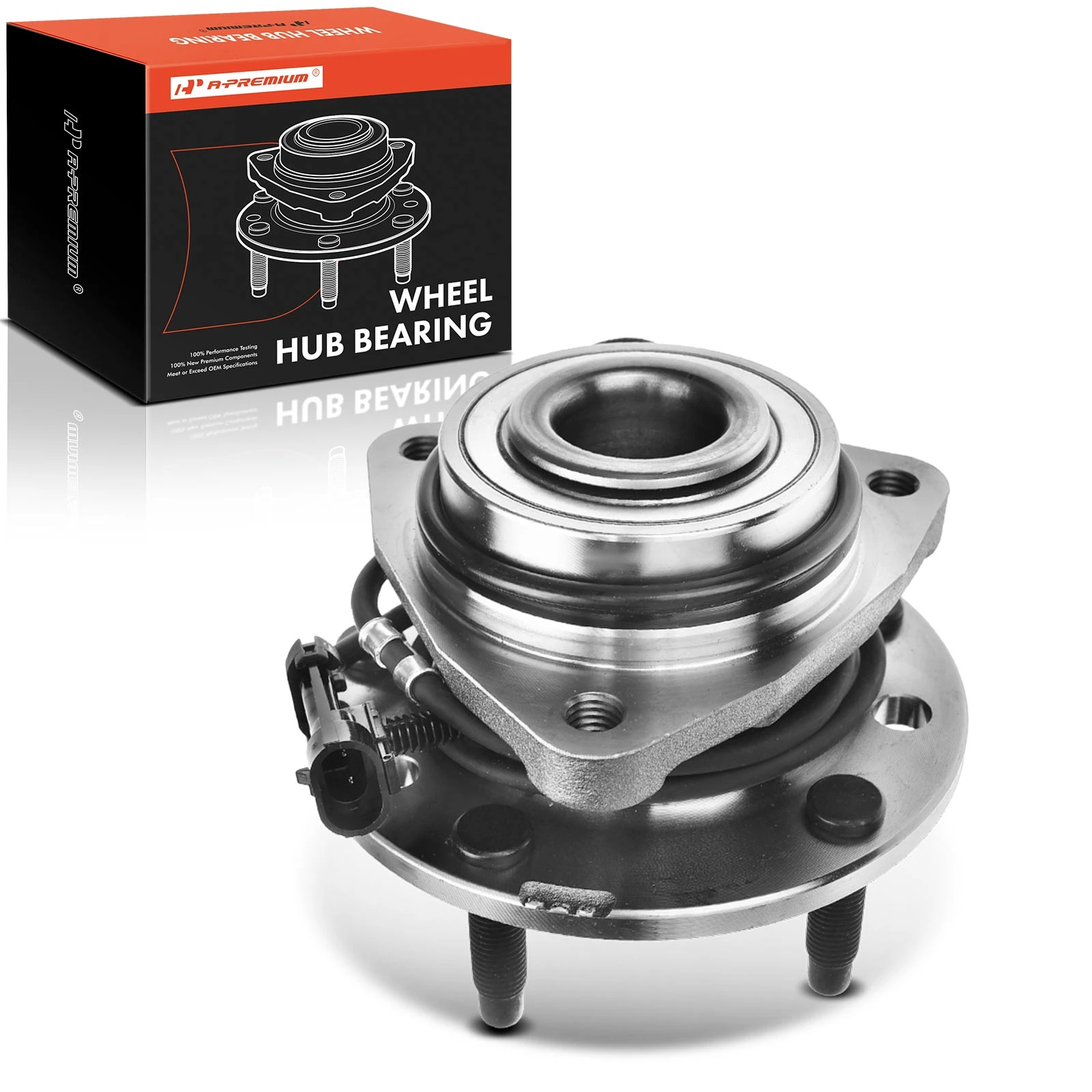 Front Wheel Bearing & Hub Assembly with ABS Sensor