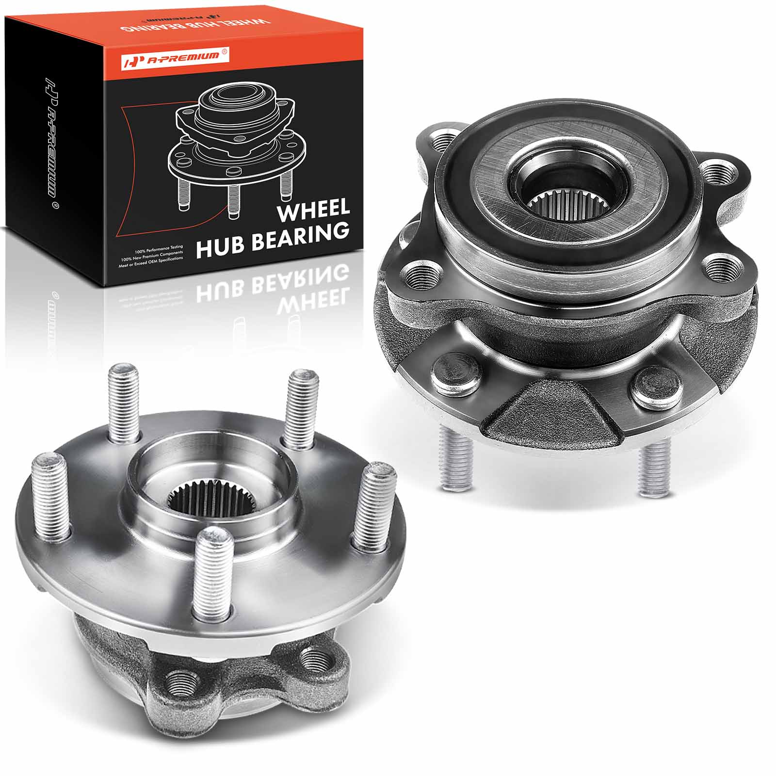 2 Pcs Front Wheel Bearing & Hub Assembly for 2011-2016 Scion tC