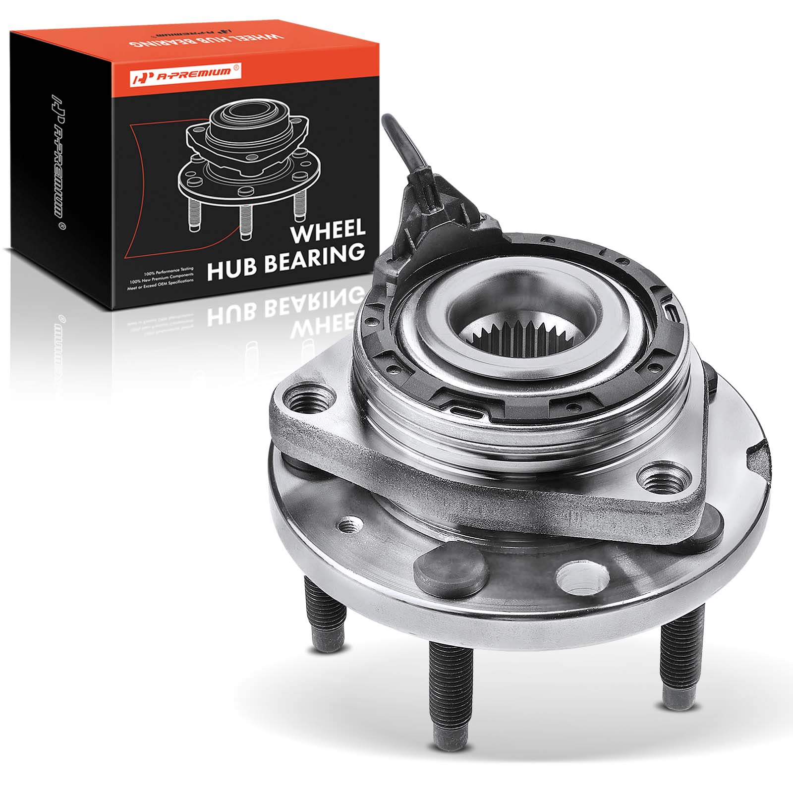 Front or Rear Wheel Bearing & Hub Assembly with ABS Sensor for Solstice 06-09 Saturn Sky