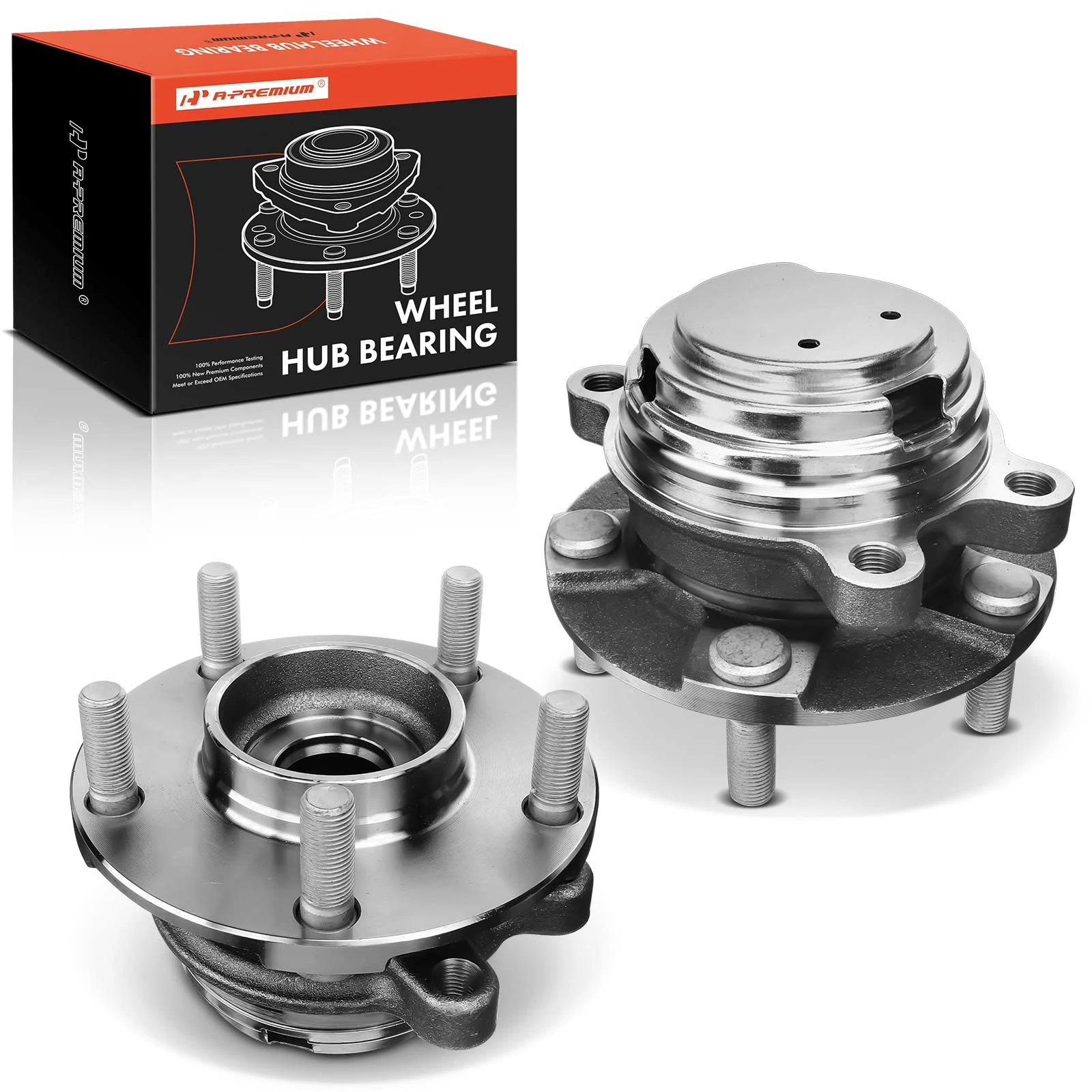 2 Pcs Front Wheel Bearing & Hub Assembly for 2011-2013 INFINITI M37