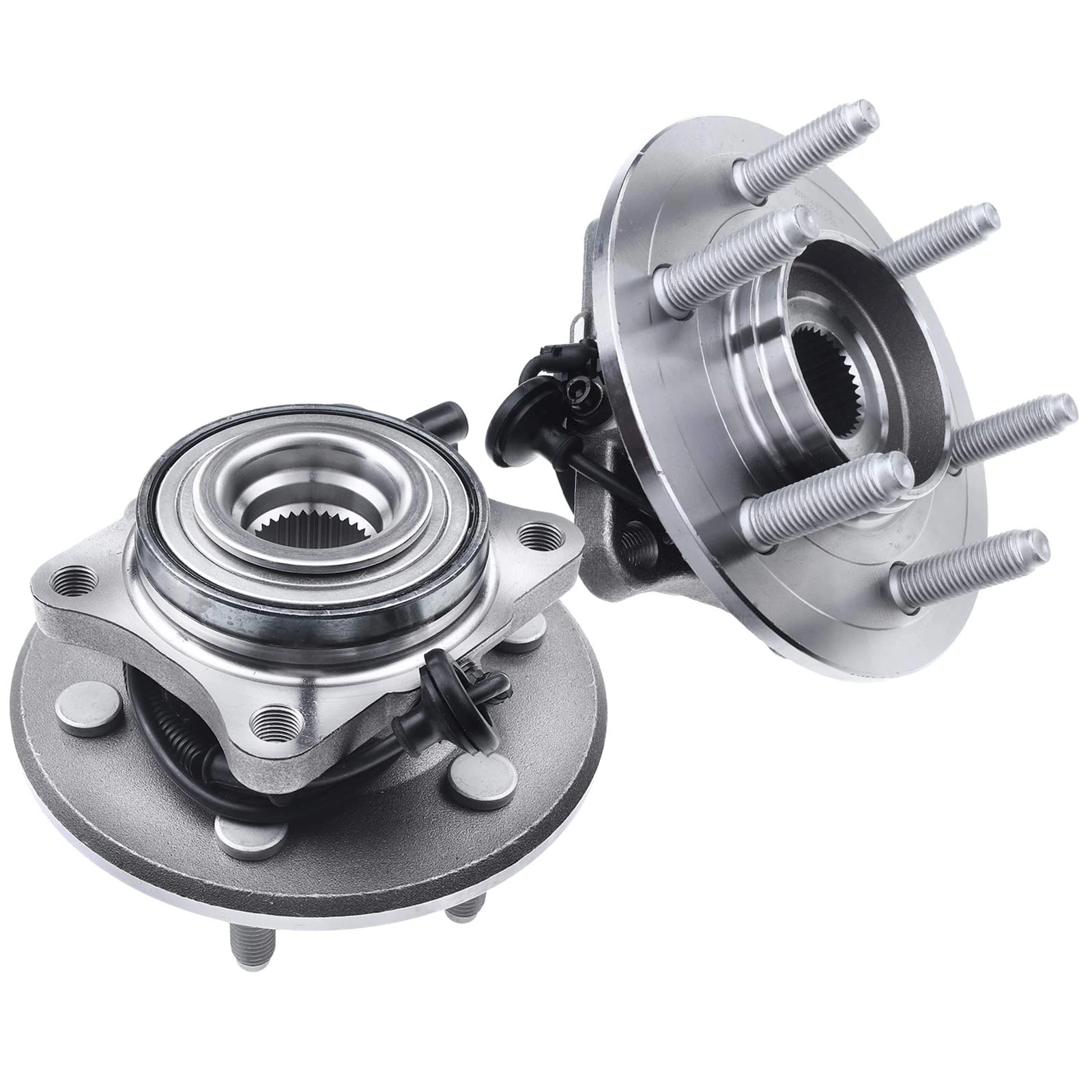 2 Pcs Rear Wheel Bearing & Hub Assembly with ABS Sensor