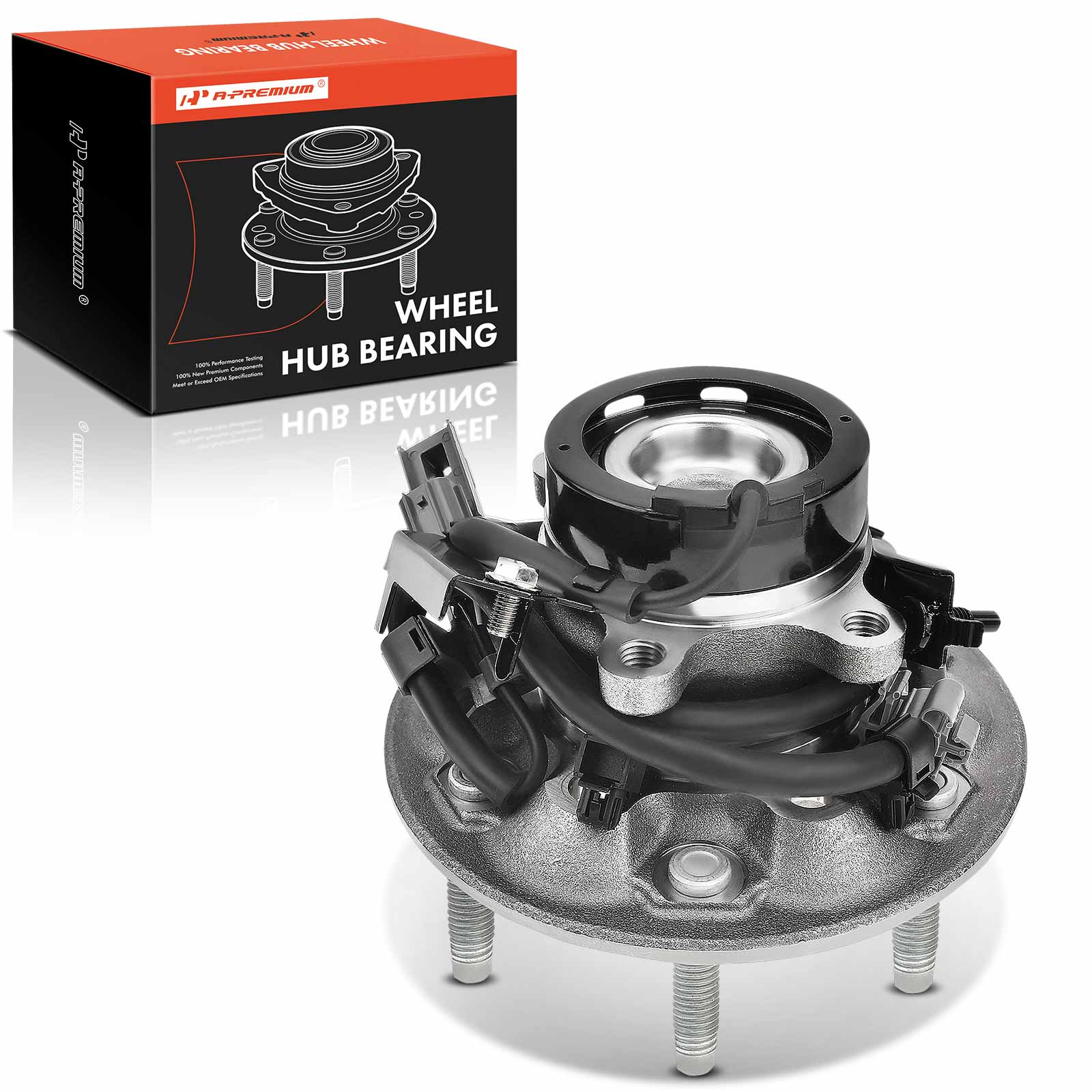 Front Passenger Wheel Bearing & Hub Assembly with ABS Sensor