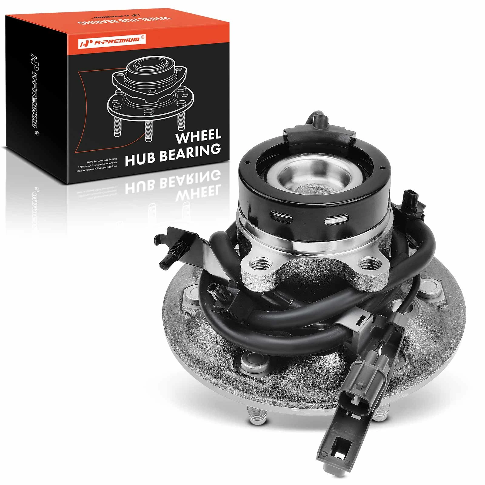 Front Driver Wheel Bearing & Hub Assembly with ABS Sensor