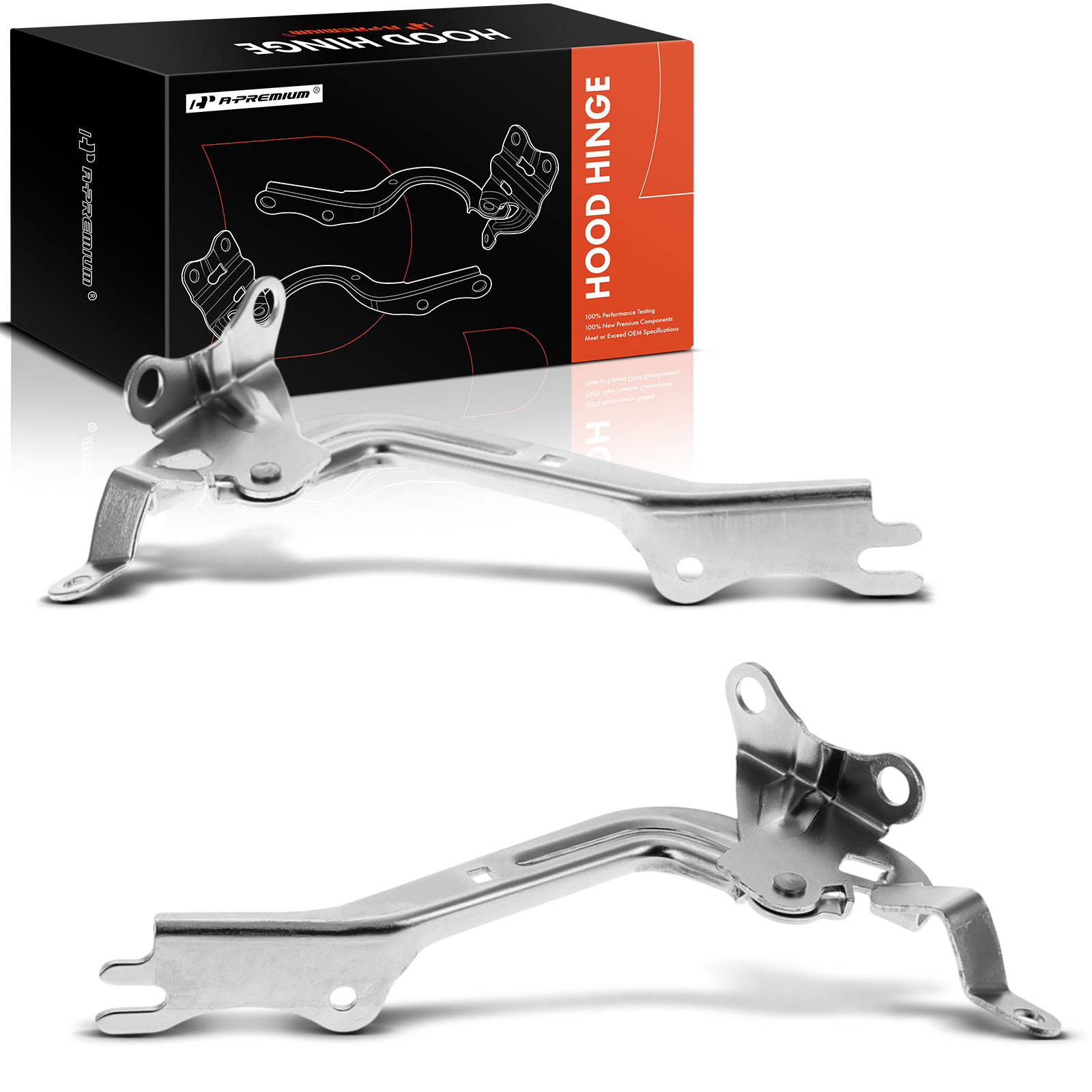 2 Pcs Driver & Passenger Hood Hinge