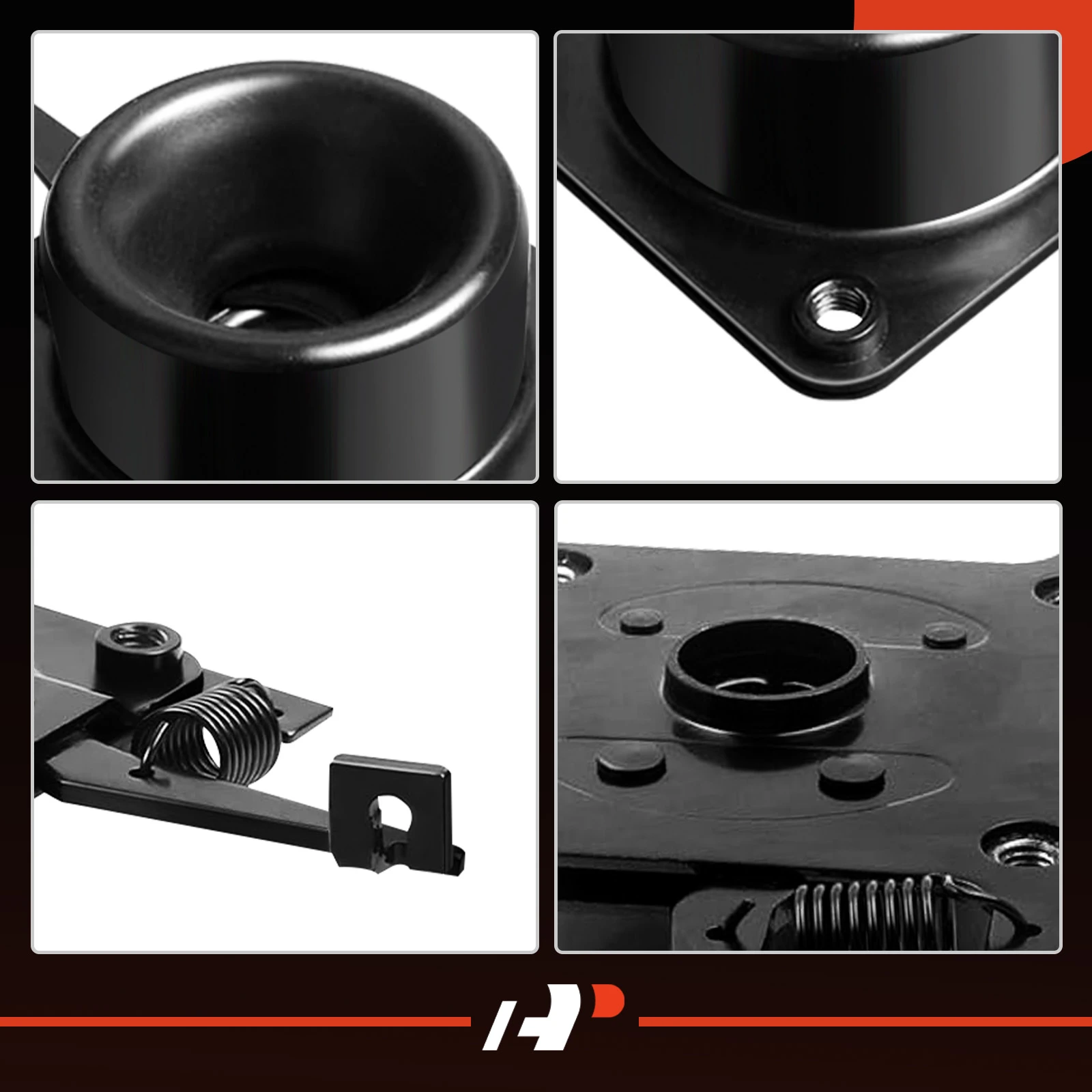 KOXUYIM Hood Release Set 4 PCS Upper Lower Latches, Fit For Volvo Truck VN VNL20498998 20565619 8074938 Black - View #10