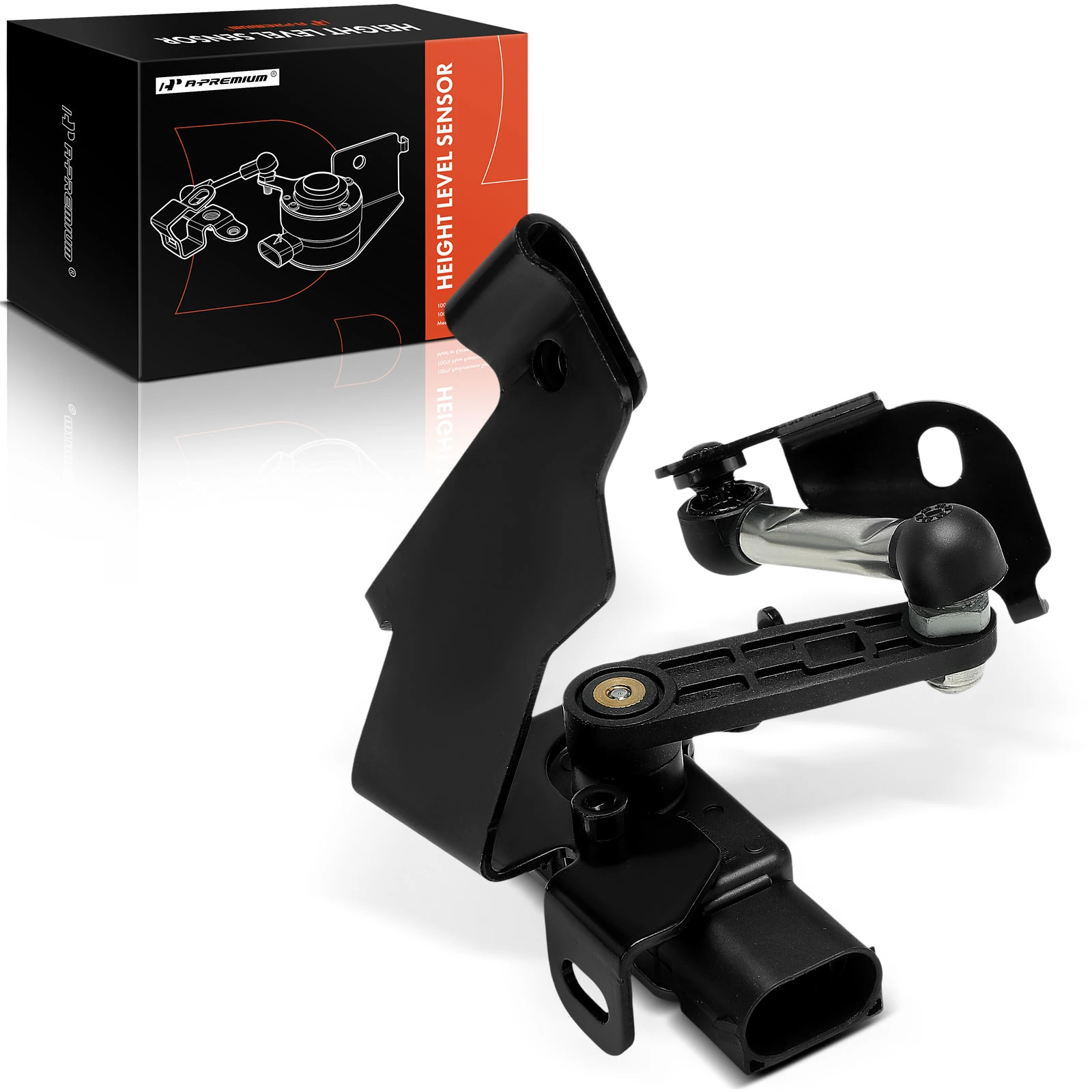 Rear Passenger Black Height Level Sensor for 2019-2021 Volvo S60