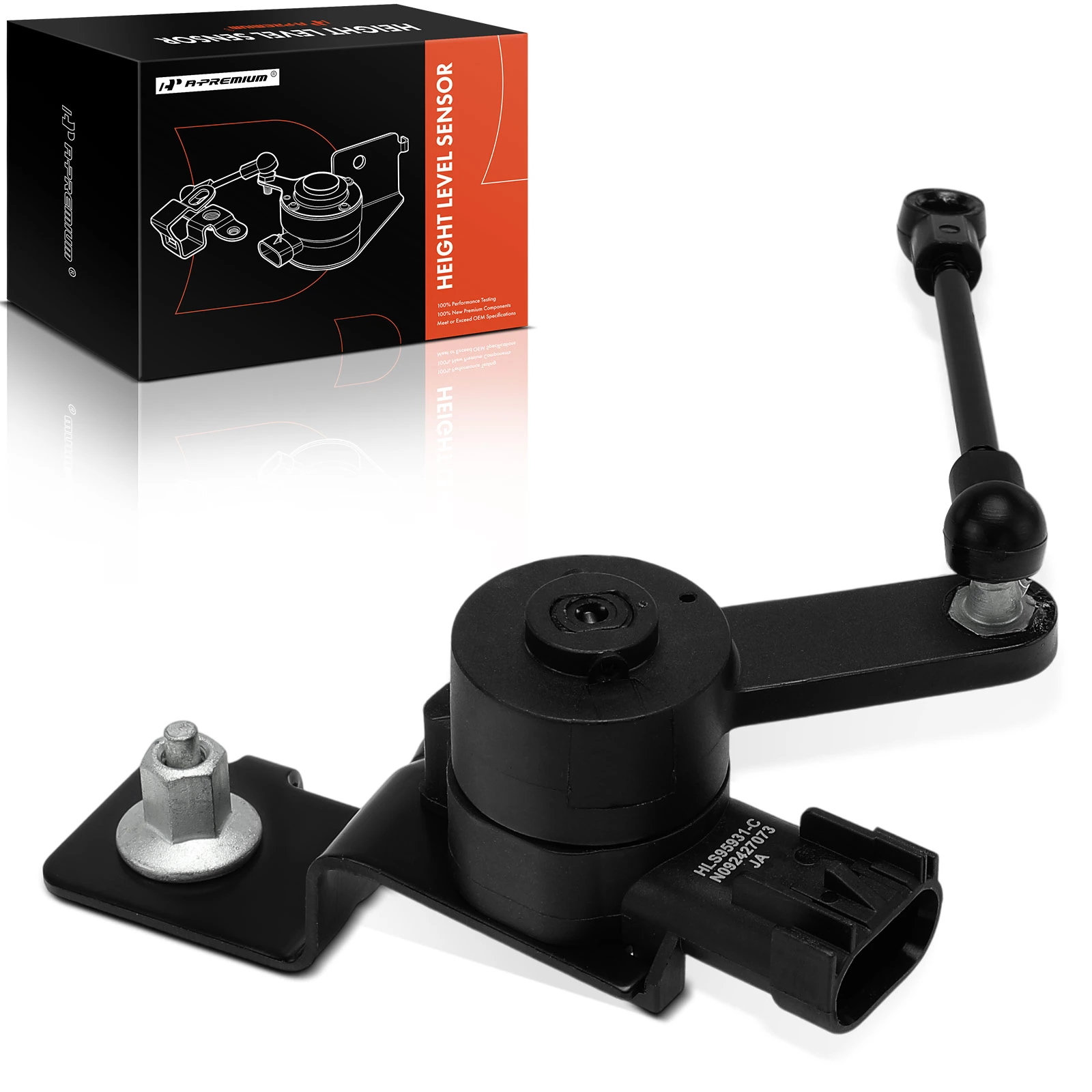 Front Driver or Passenger Black Height Level Sensor