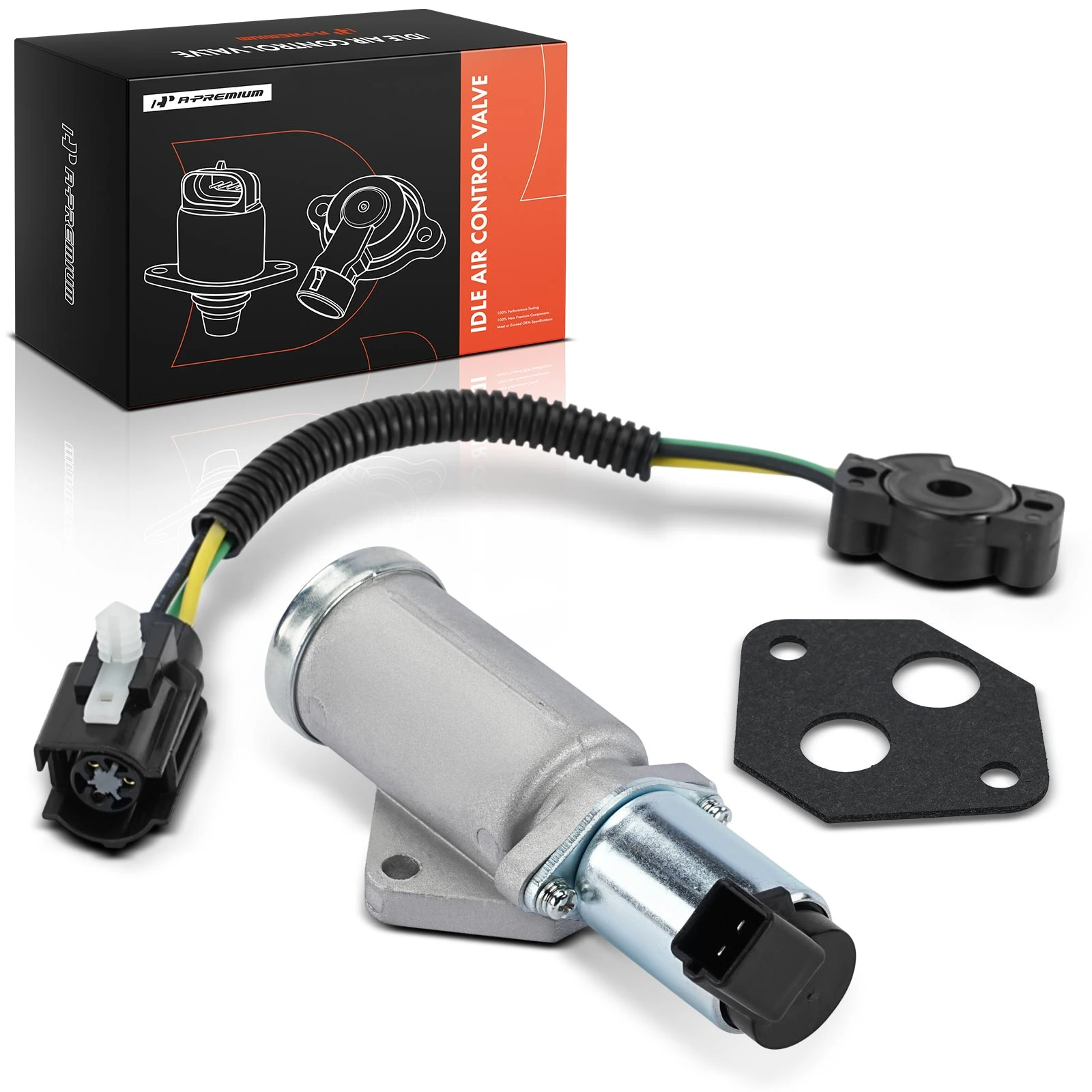 2 Pcs Idle Air Control Valve & Throttle Position Sensor Set