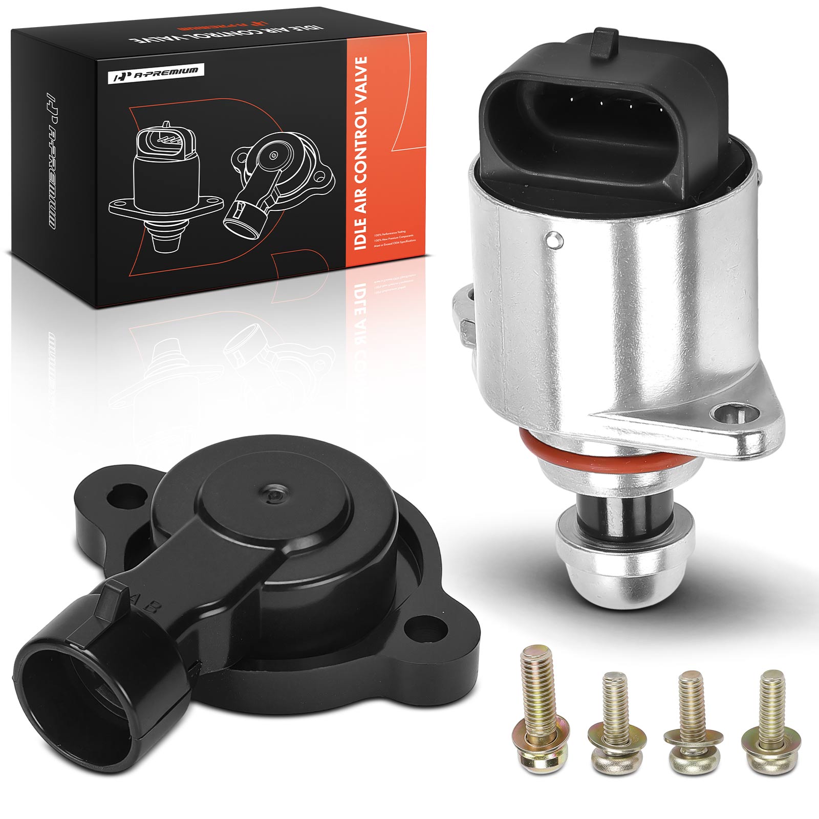 2 Pcs Idle Air Control Valve & Throttle Position Sensor Set