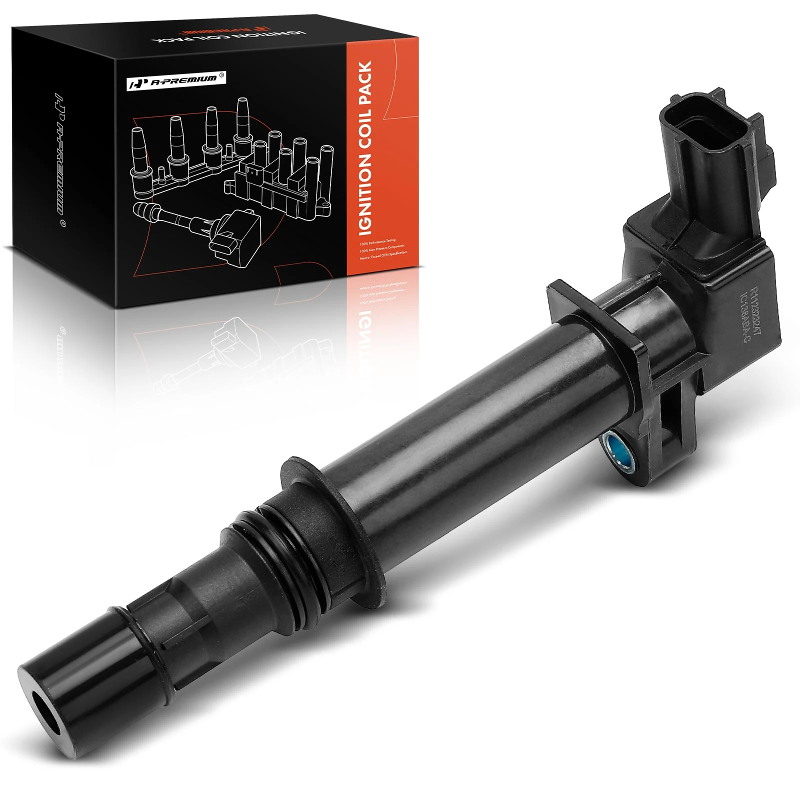 2007-2008 Dodge Nitro One Set-Pc Ignition Coil 2-Blade Terminal Rectangular A-Premium IC0063