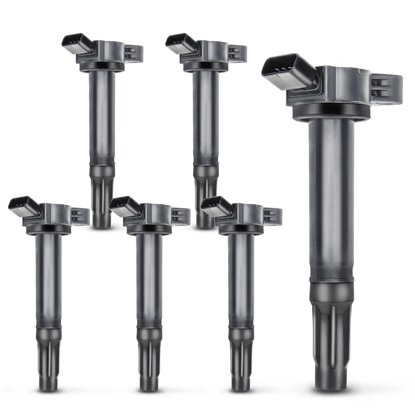 6 Pcs Ignition Coils with 4 Pins