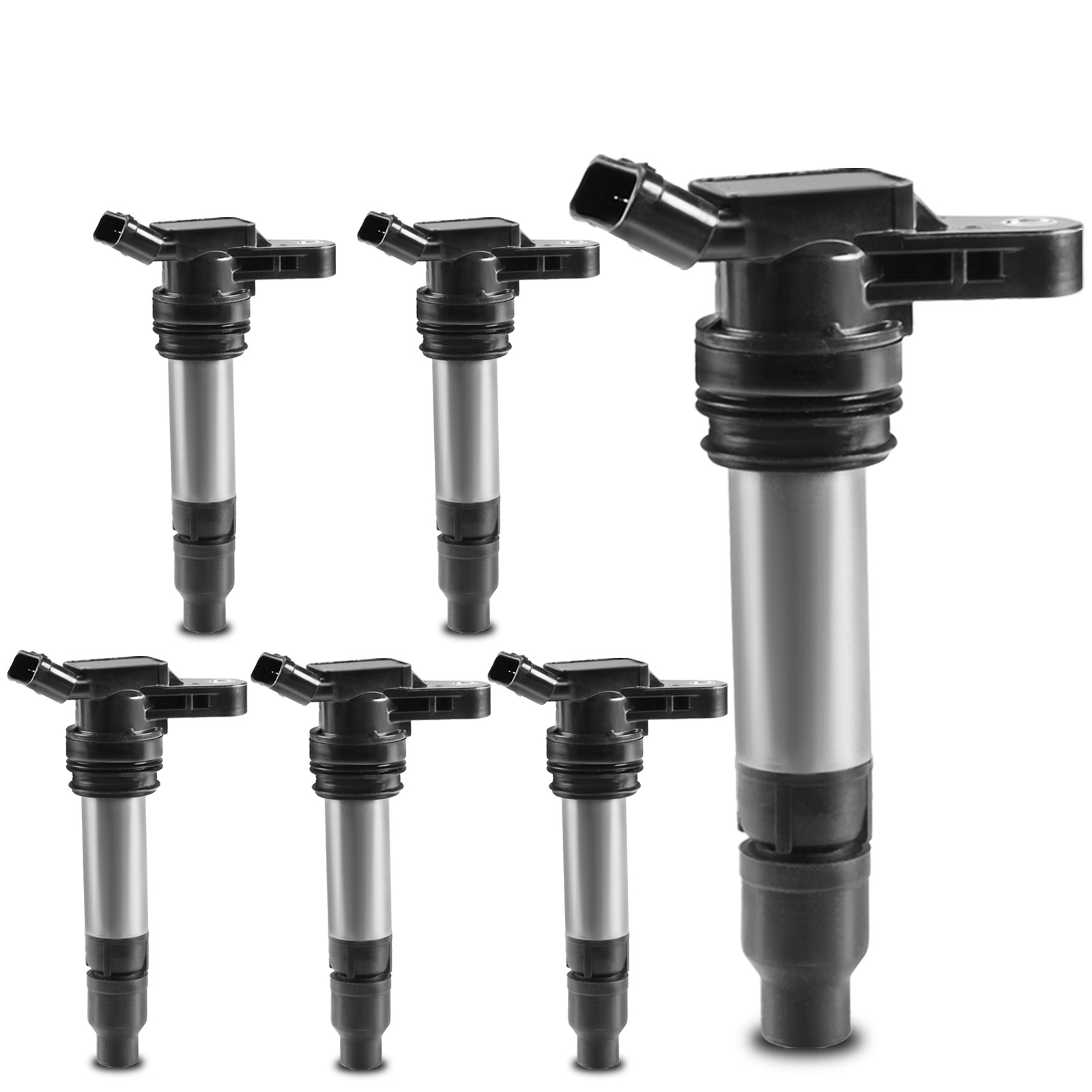 6 Pcs Ignition Coils with 4 Pins