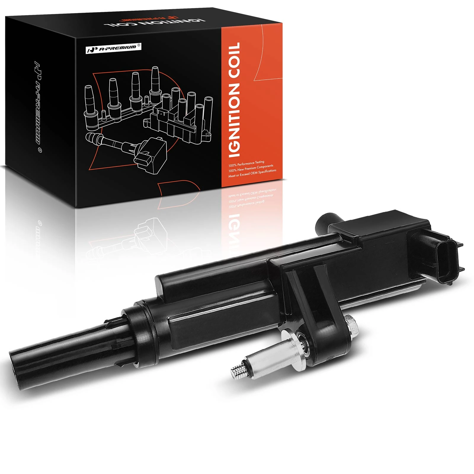 2008-2009 Dodge Durango One Set-Pc Ignition Coil 2-Blade Terminal Round, Rectangular A-Premium APIC0241