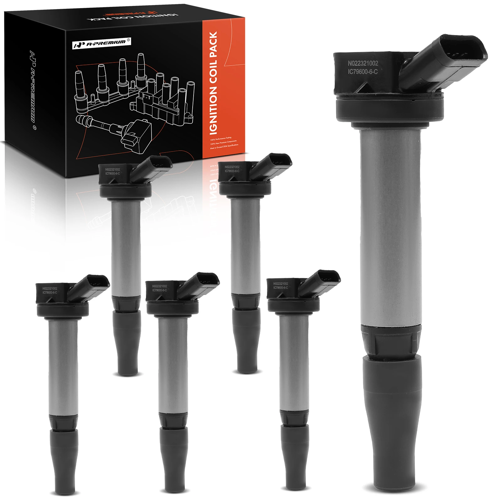 6Pcs Ignition Coil