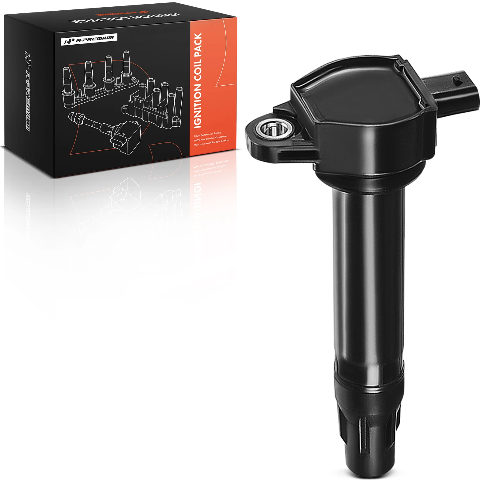 2008-2014 Dodge Avenger One Set-Pc Ignition Coil 3-Blade Terminal Oval A-Premium APIC0093