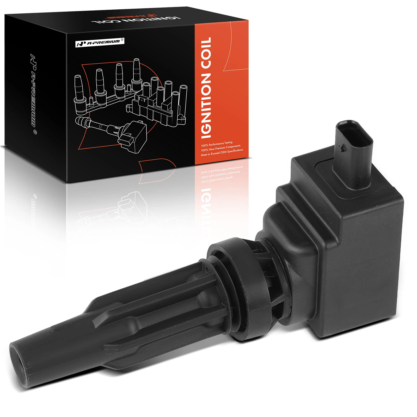 2019-2023 Lincoln Nautilus One Set-Pc Ignition Coil 3-Pin Terminal Oval A-Premium APIC0734