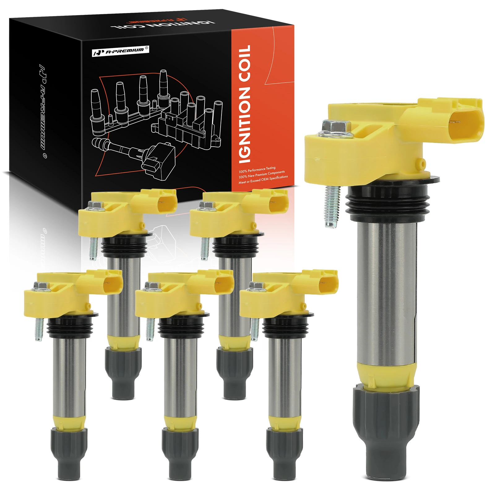 6 Pcs Ignition Coils