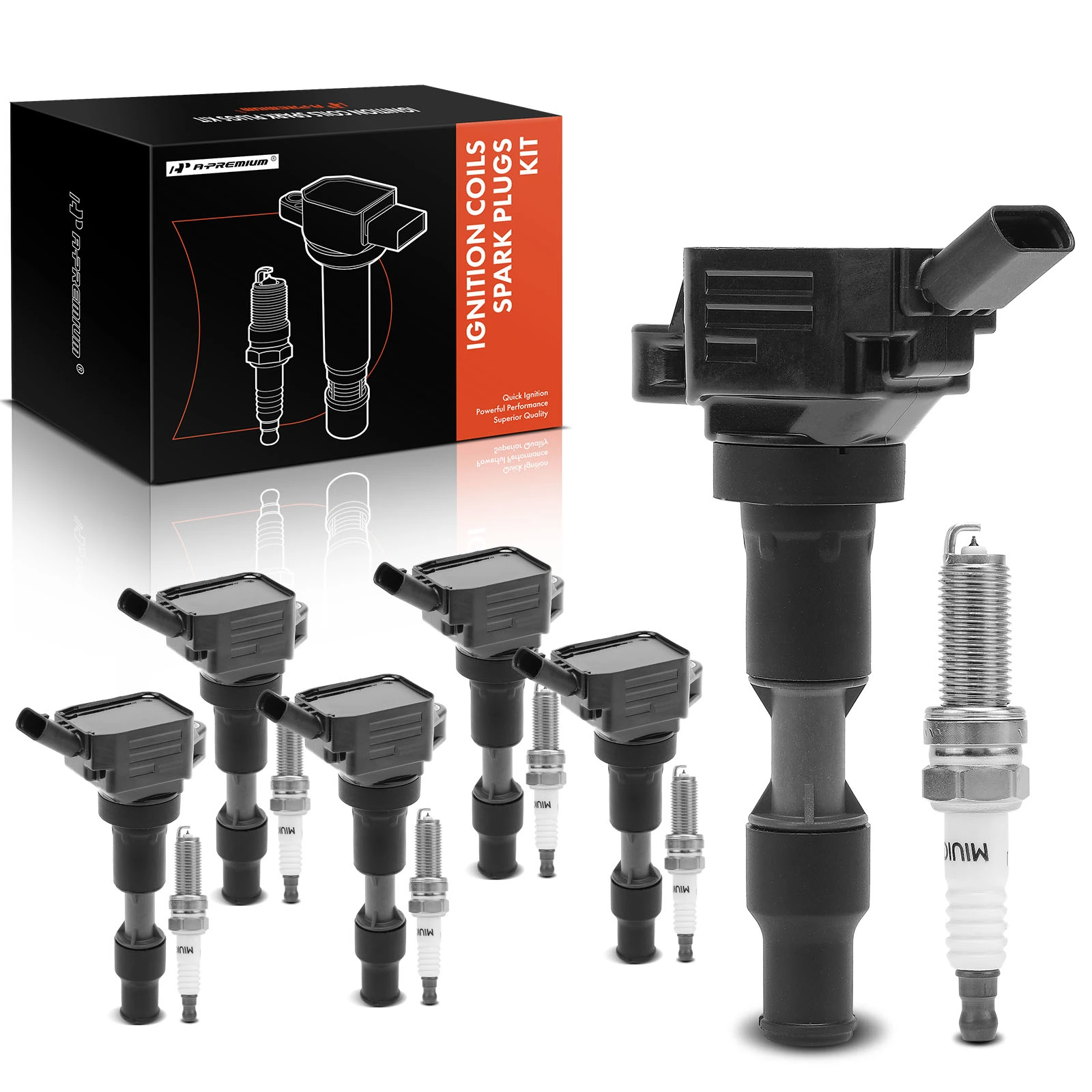 6x Ignition Coil & 6x Iridium Spark Plug Kit
