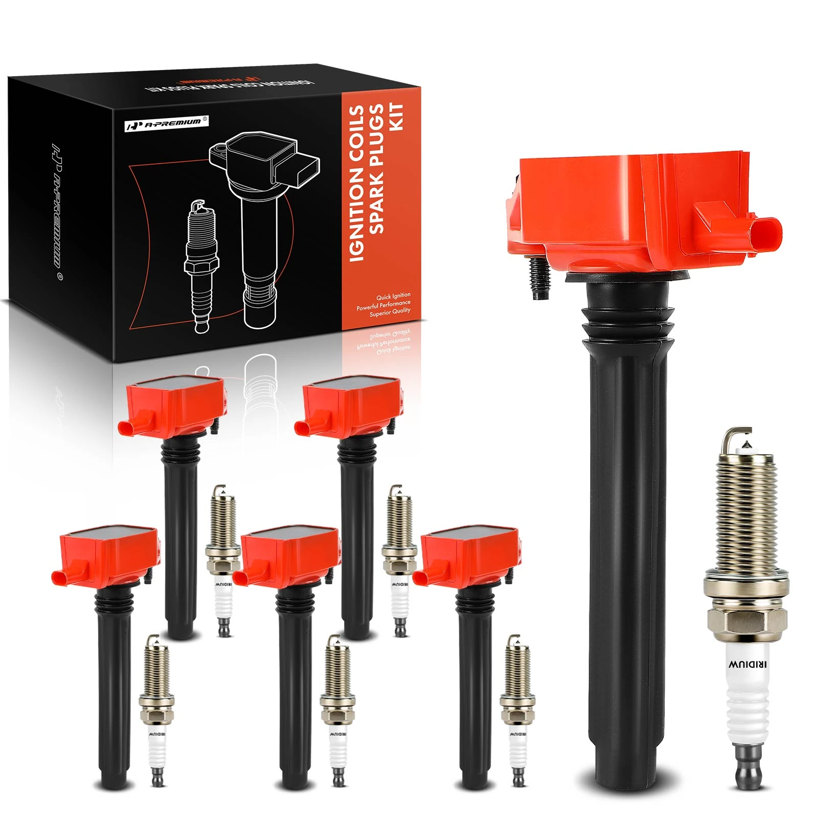 Aazon.co: Ikasus Set Of 6 UF603 Ignition Coil Pack And Spark Plug 97390 Copatible With Hon-da - Foto 9