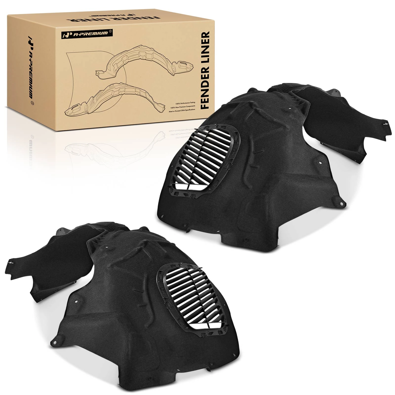 2 Pcs Front PET Inner Fender Liners