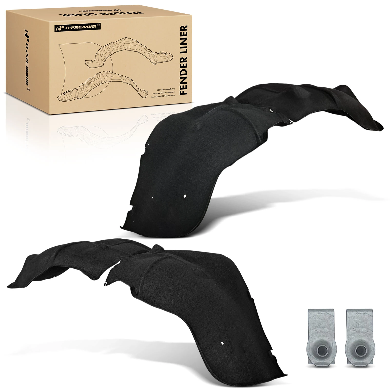 2 Pcs Front PET Inner Fender Liners