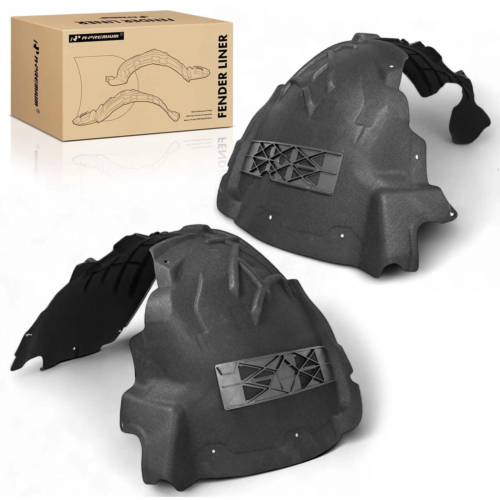 2 Pcs Front Inner Fender Liners