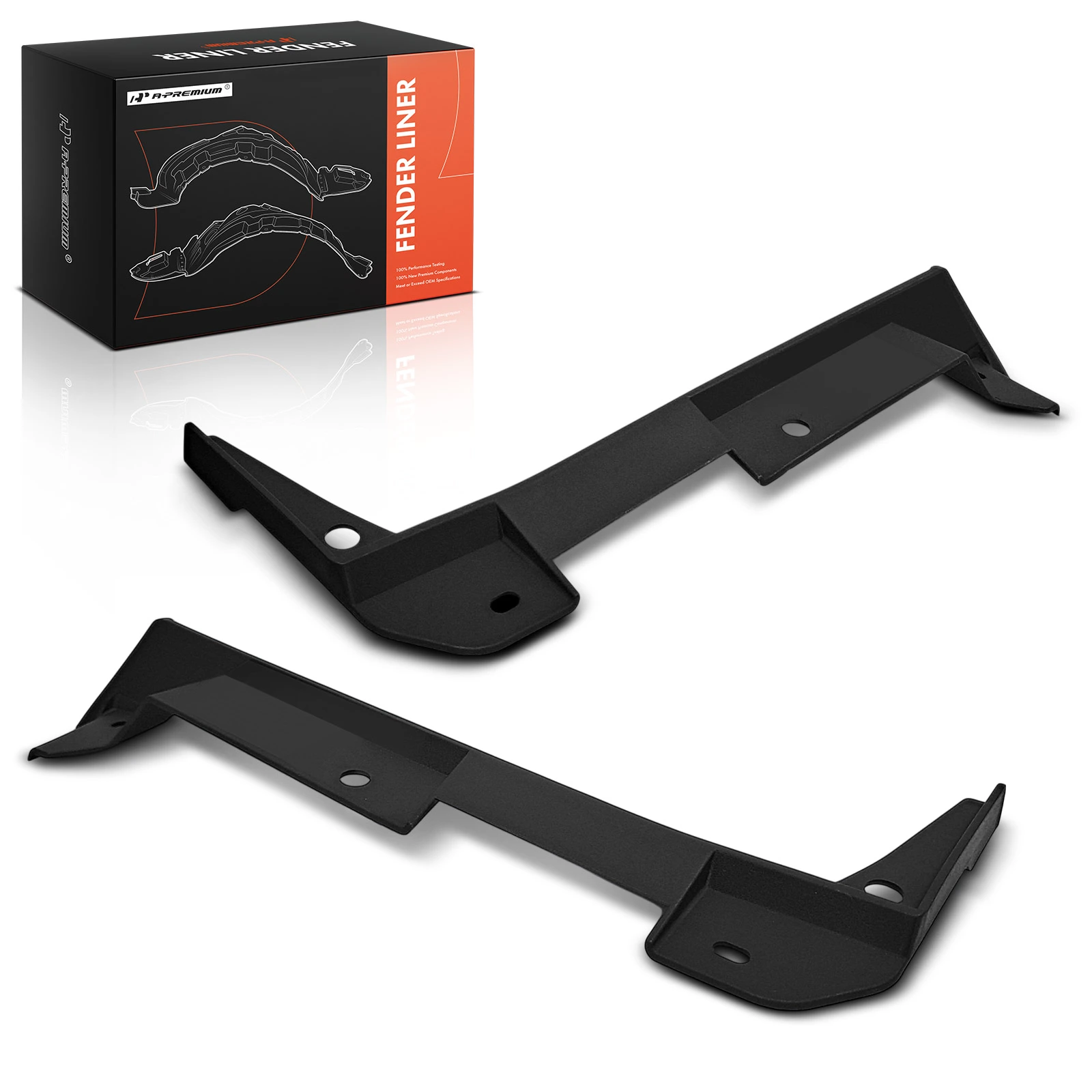 2 Pcs Front Inner Fender Liners Waterproof Dustproof PP