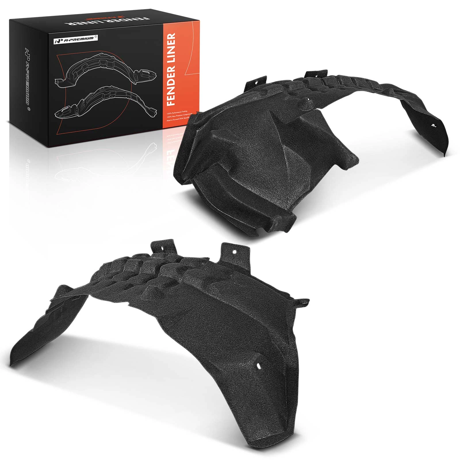 2 Pcs Front Inner Fender Liners Splash Shield Dustproof PET for 2019-2023 Ford Ranger