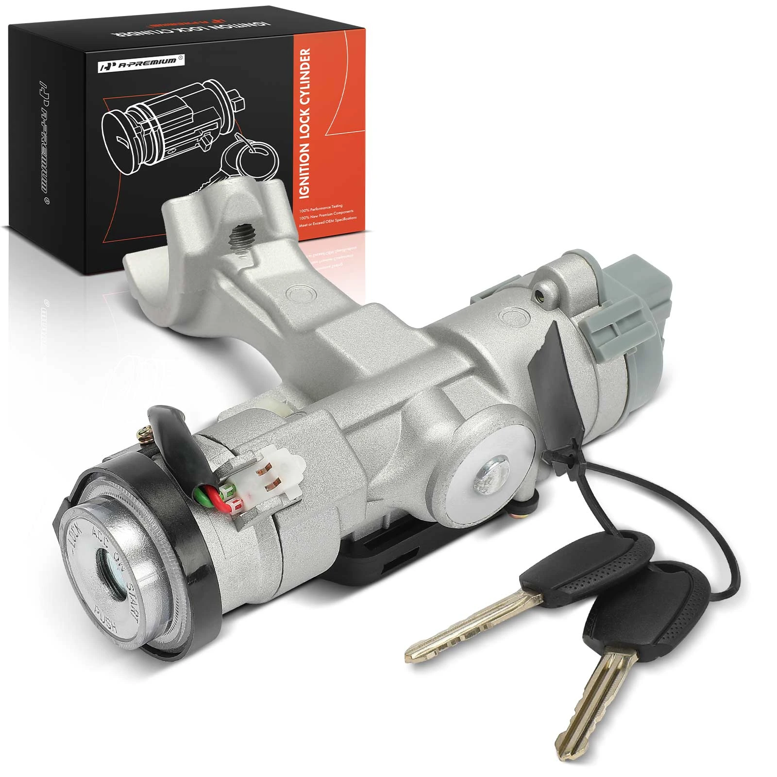 Ignition Lock Cylinder Zamak 5 with Switch & 2 Keys for 2007-2008 Kia Rio