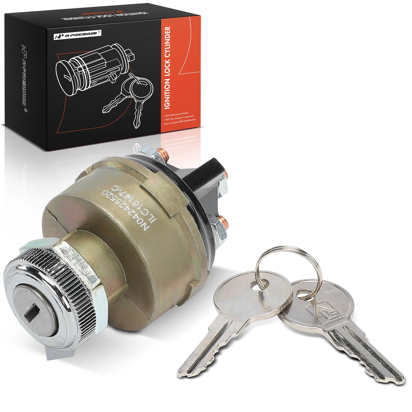 Ignition Lock Cylinder Zamak 5 with 2 Keys
