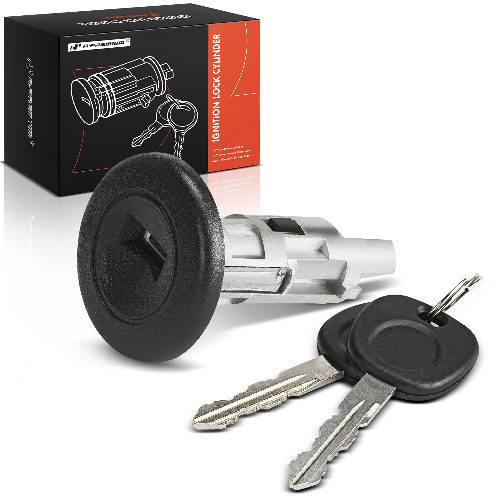 Ignition Lock Cylinder Zamak 5 with 2 Keys