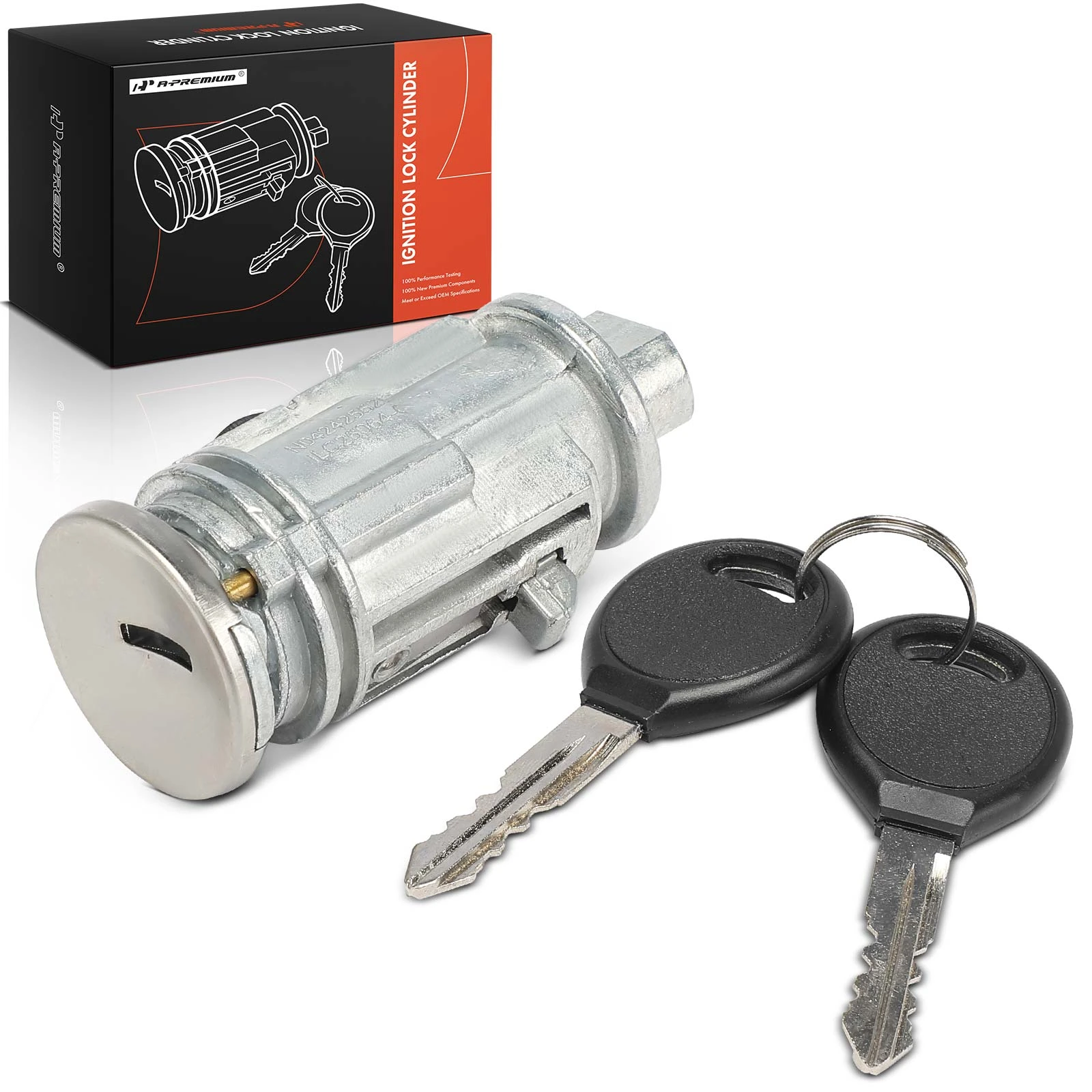 Ignition Lock Cylinder Zamak 5 with 2 Keys