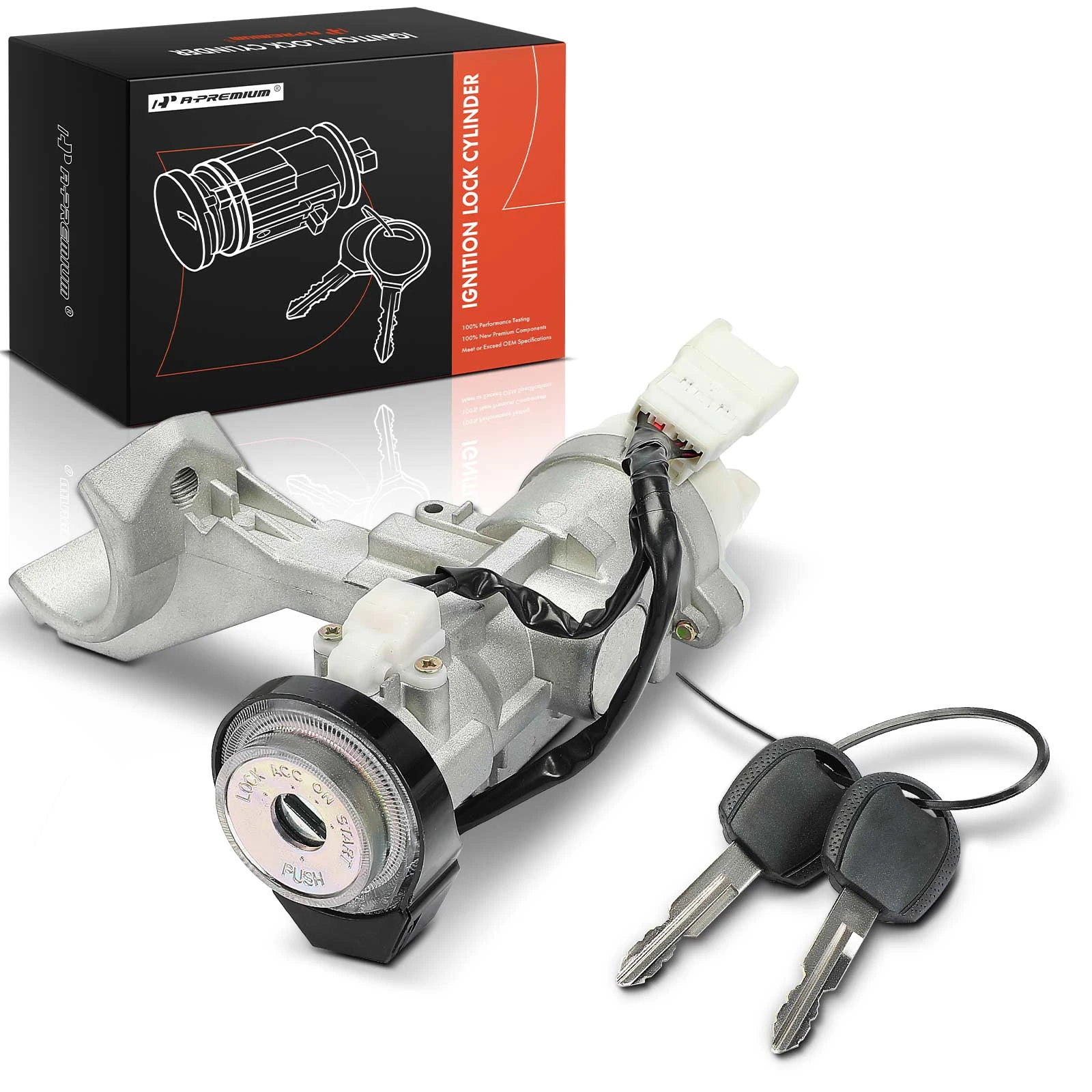 Ignition Lock Cylinder Zamak 5 with Keys for 2005-2007 Kia Spectra5