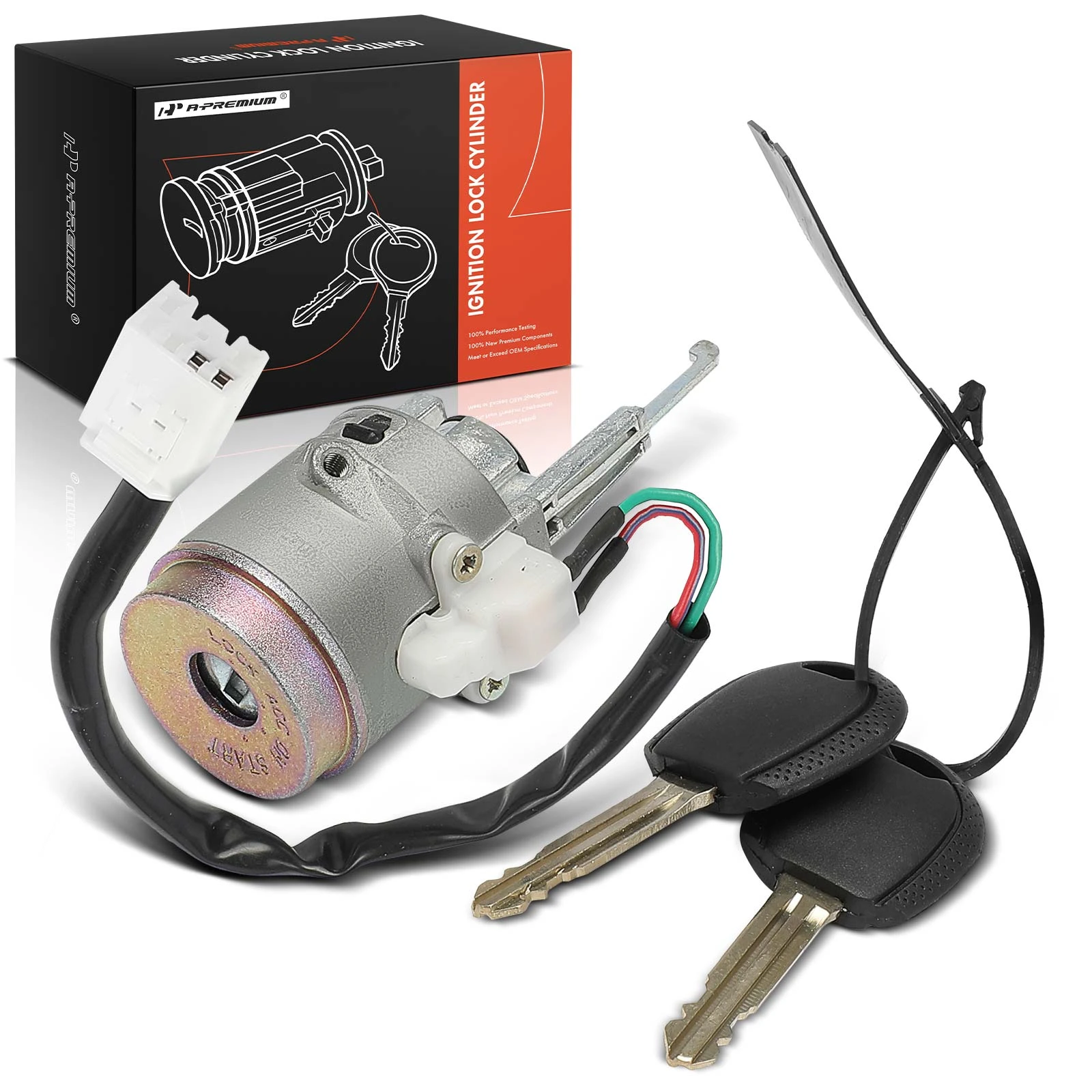 Ignition Lock Cylinder Zamak 5 with 2 Keys for 2005-2010 Kia Sportage