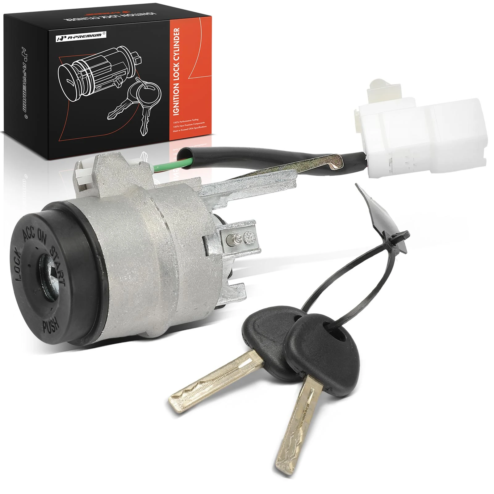 Ignition Lock Cylinder Zamak 5 with 2 Keys for 2006-2011 Kia Rio5