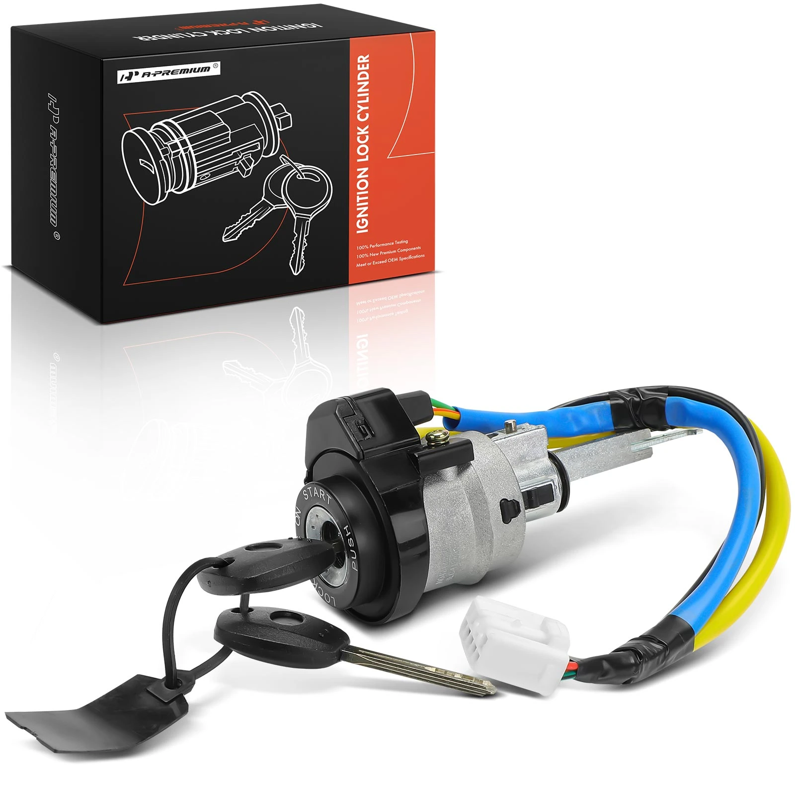 Ignition Lock Cylinder Zamak 5 with 2 Keys for 2007-2009 Kia Amanti