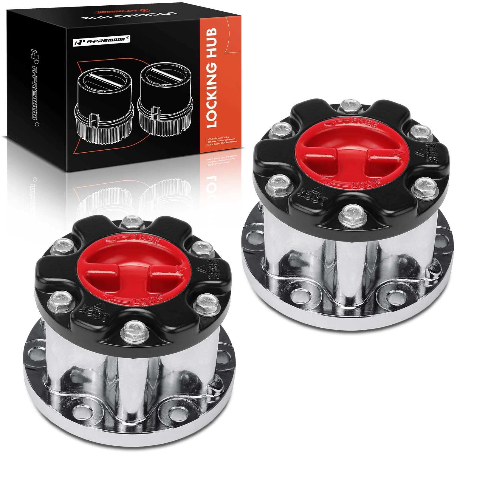 2 Pcs Front 4WD Manual Locking Hub