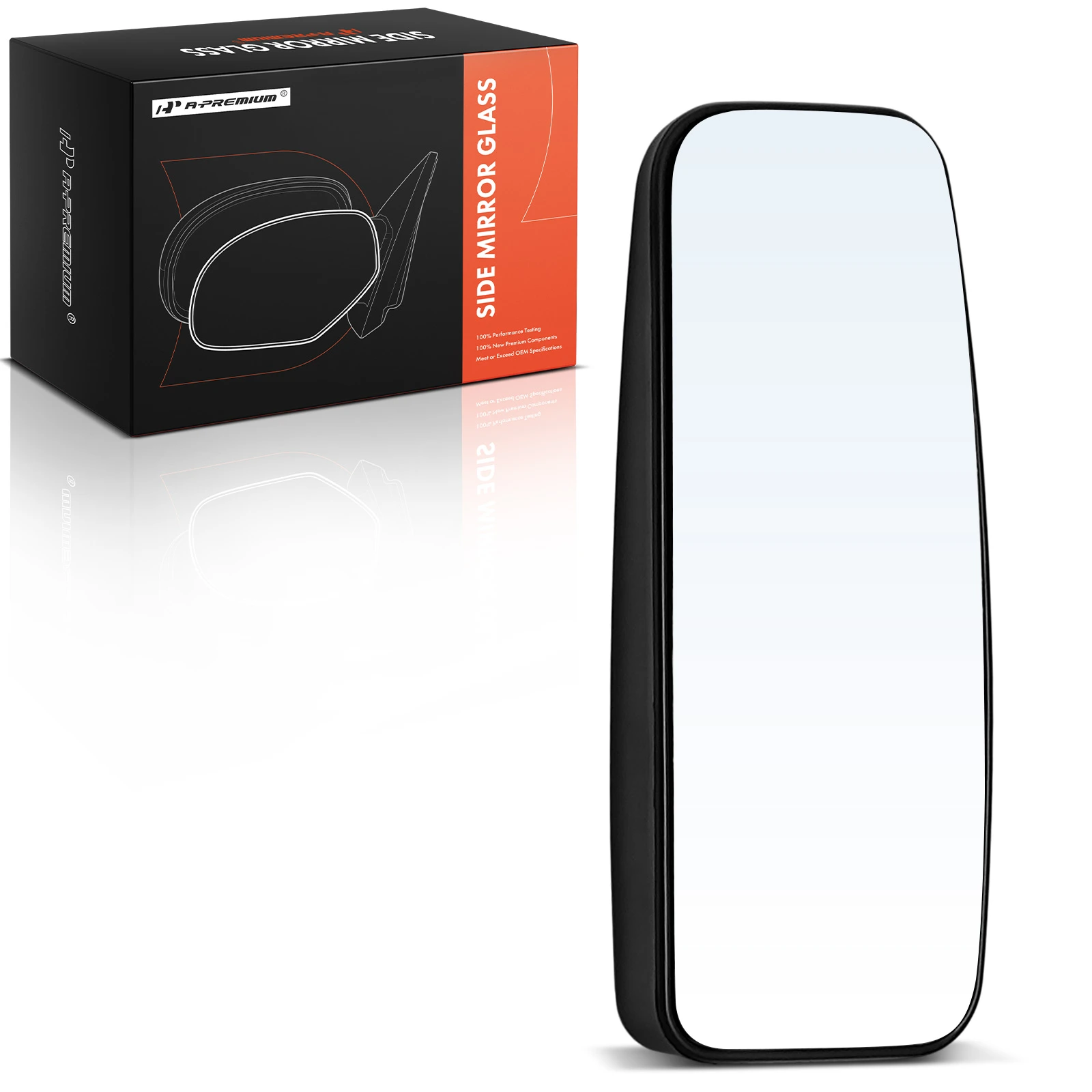 Driver Lower Mirror Glass with Manual Adjust