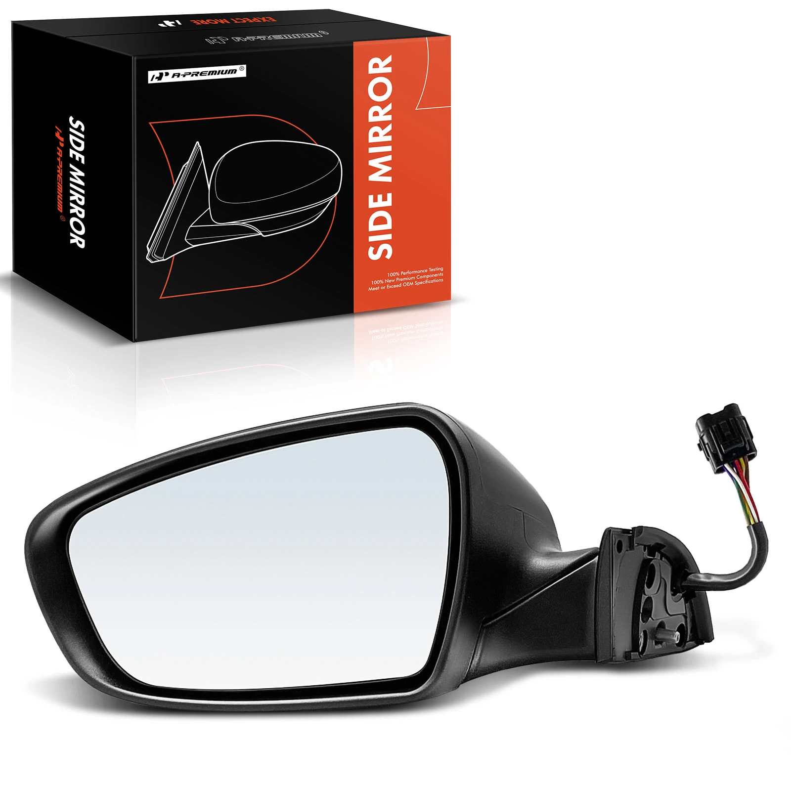 Driver Black Mirror with Power Glass Adjust